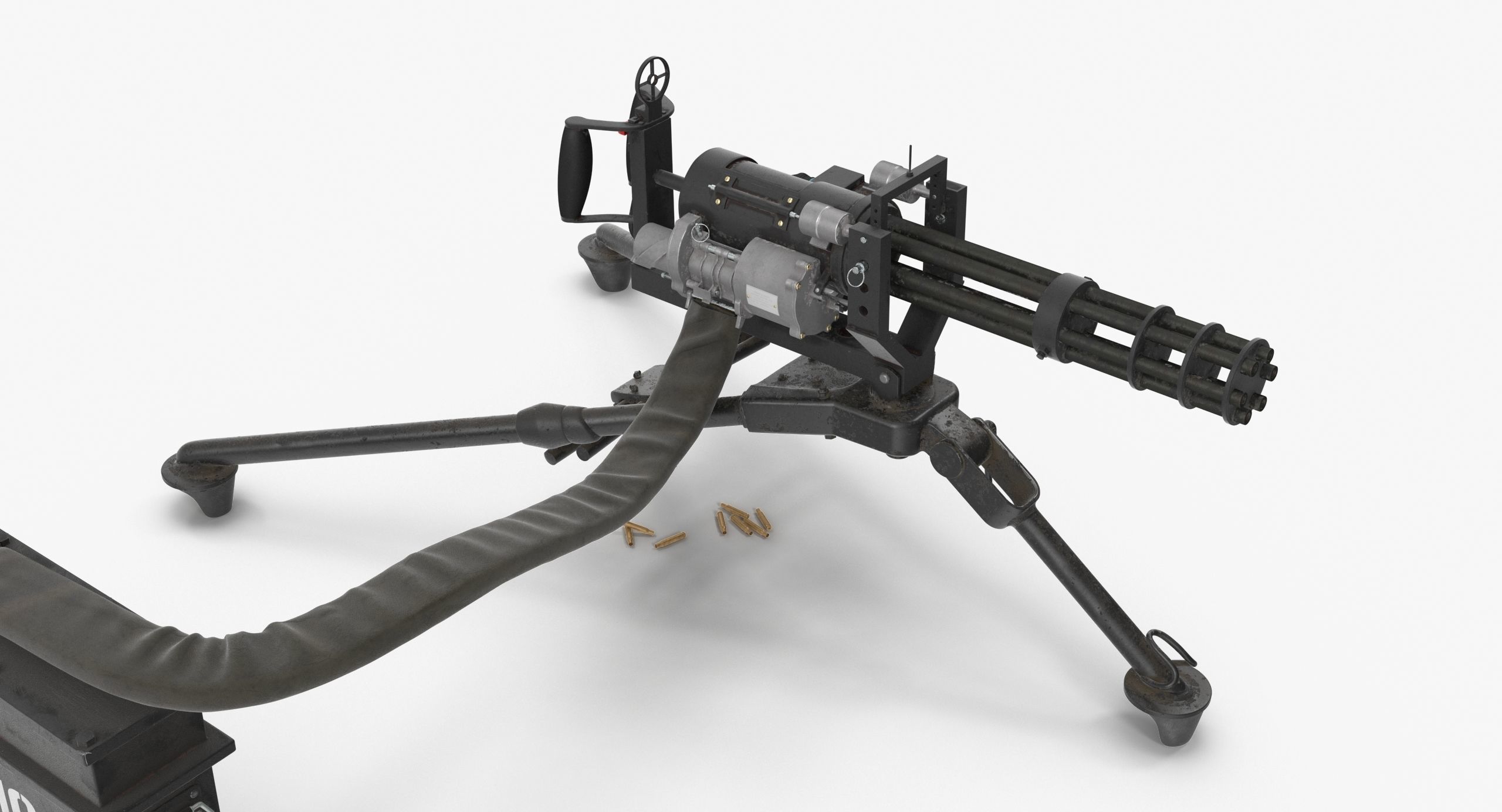 M134 Minigun Tripod Mounted and Ammo Crate Collection _12