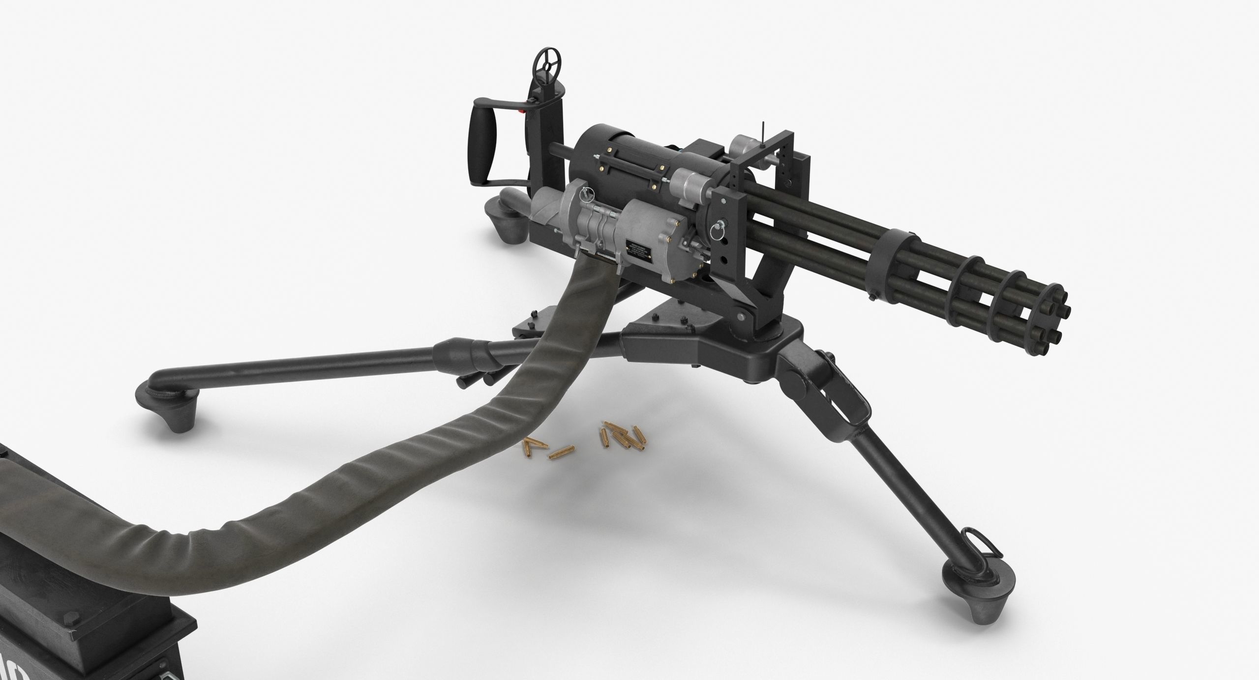 M134 Minigun Tripod Mounted and Ammo Crate Collection _11