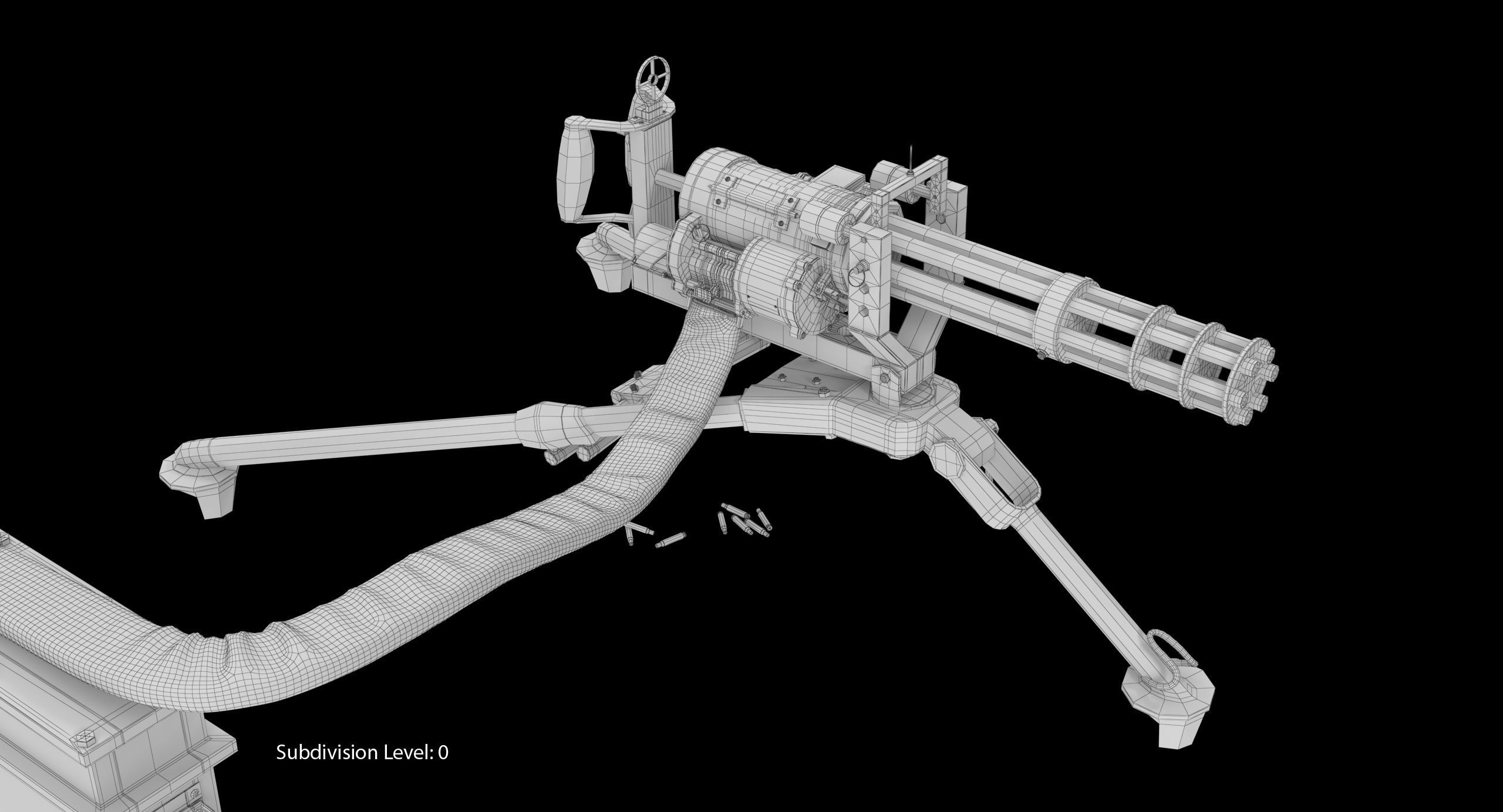 M134 Minigun Tripod Mounted and Ammo Crate Collection _13