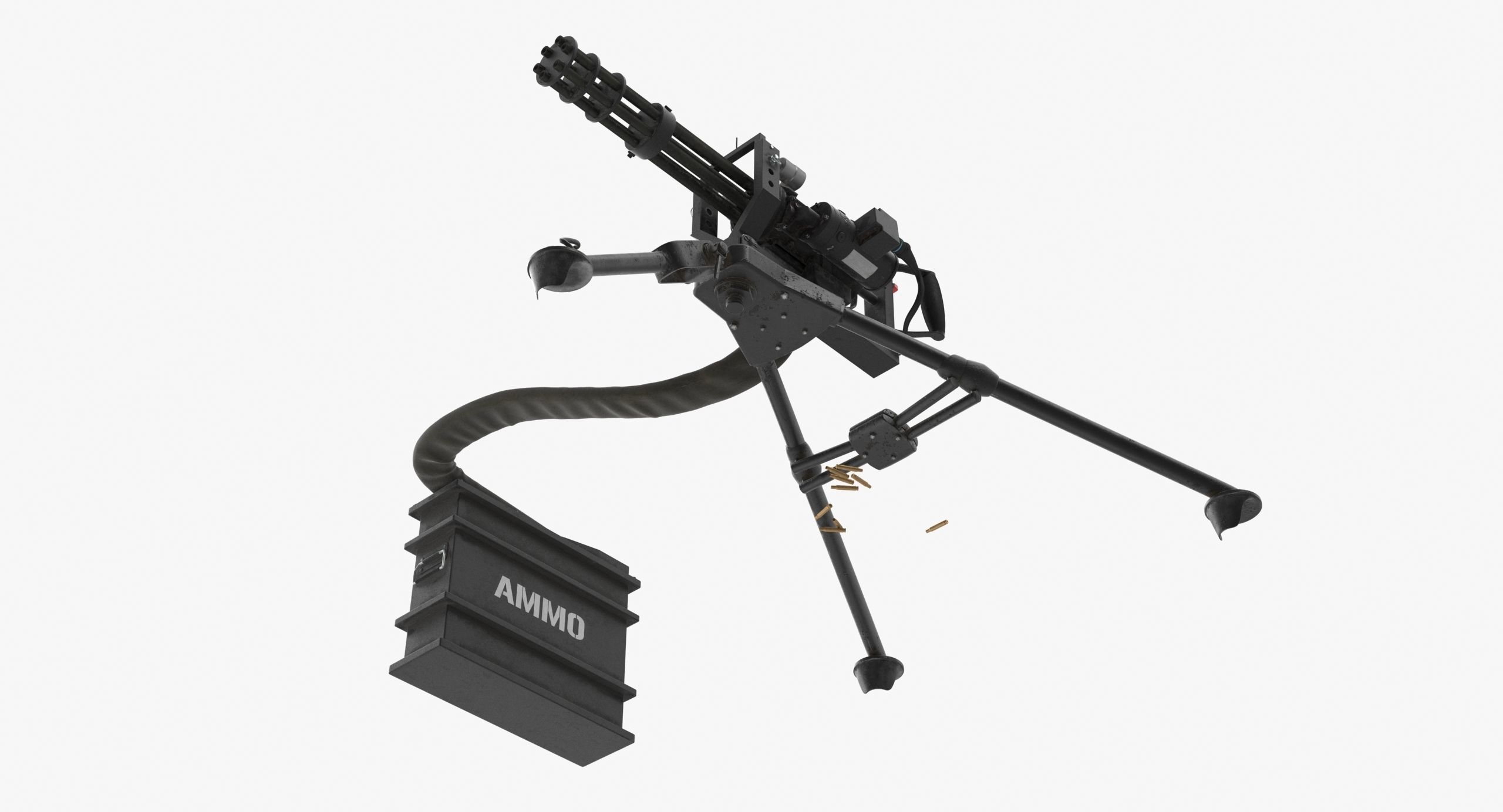 M134 Minigun Tripod Mounted and Ammo Crate Collection _8