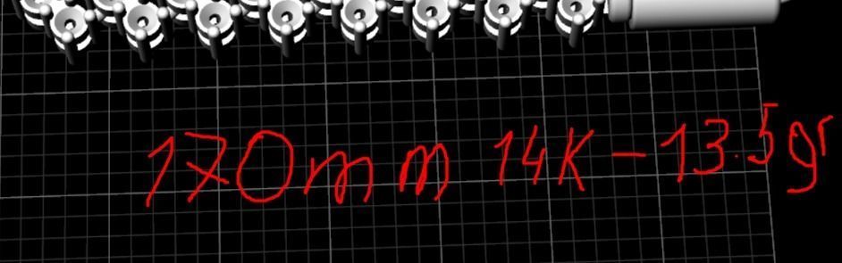 diamond bracelet 3D print model_9