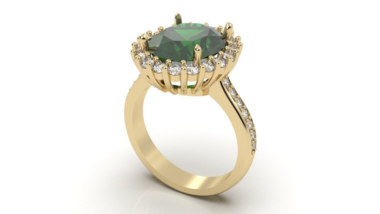 Engagement rings 3D print model_5