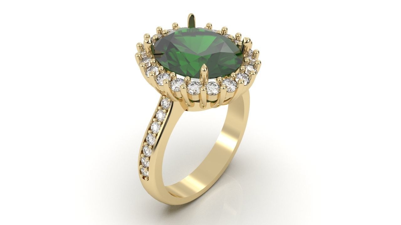 Engagement rings 3D print model_7