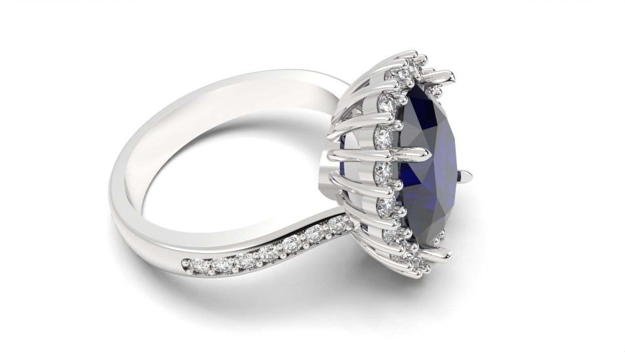 Engagement rings 3D print model_8