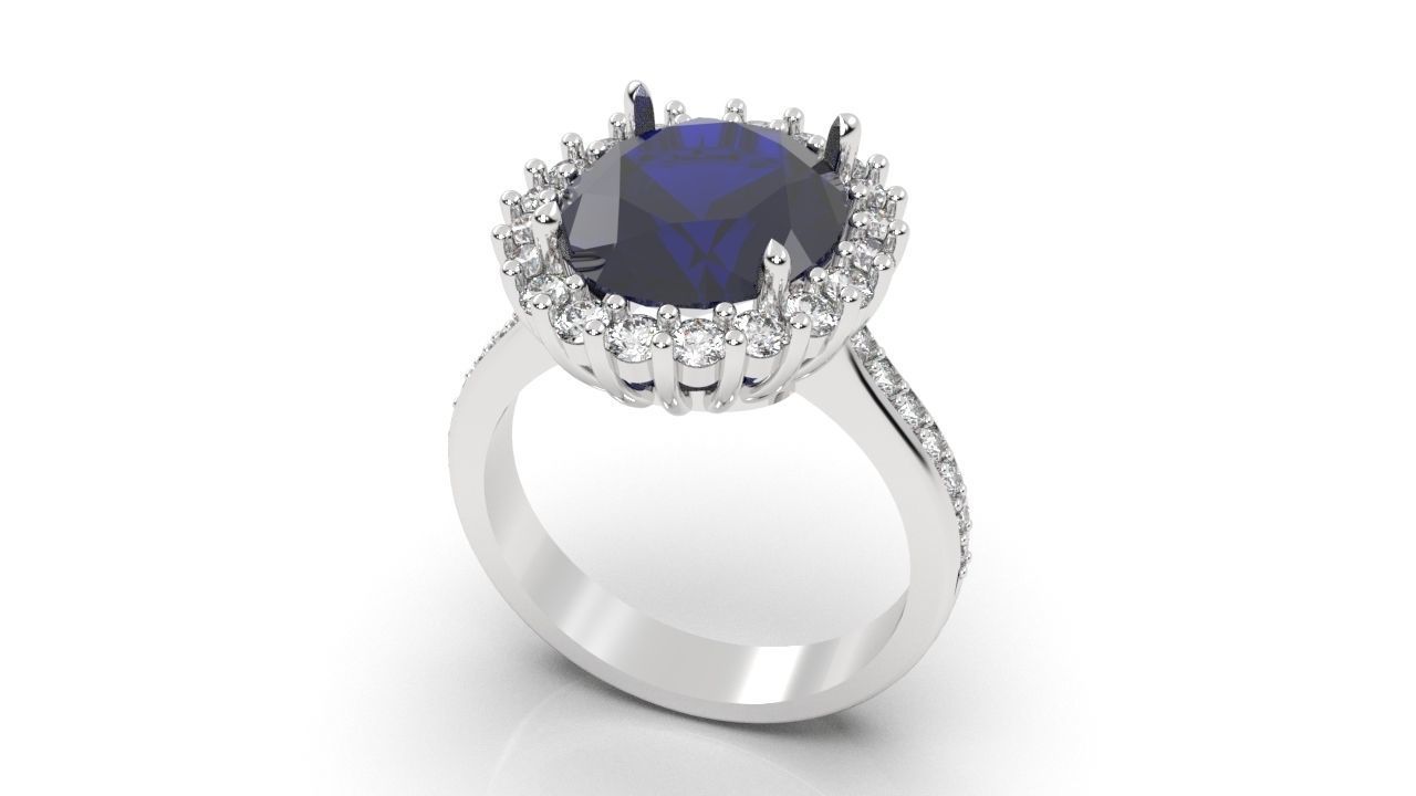 Engagement rings 3D print model_3