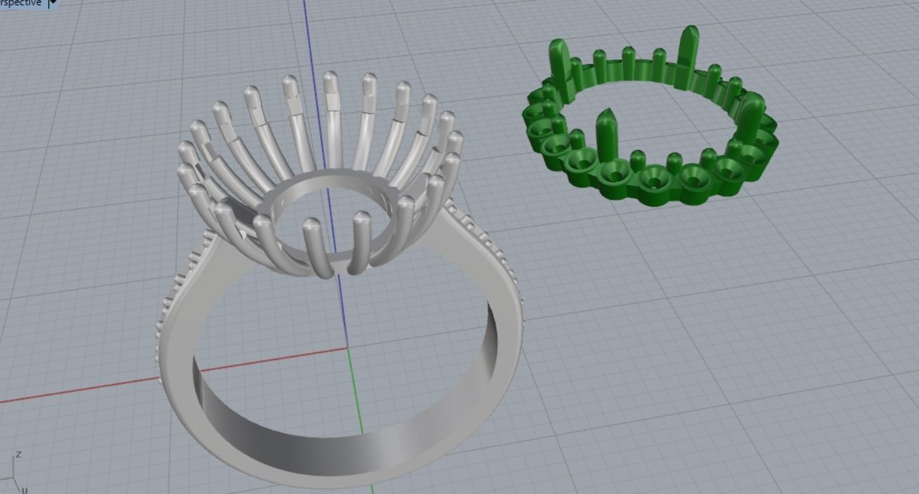 Engagement rings 3D print model_16