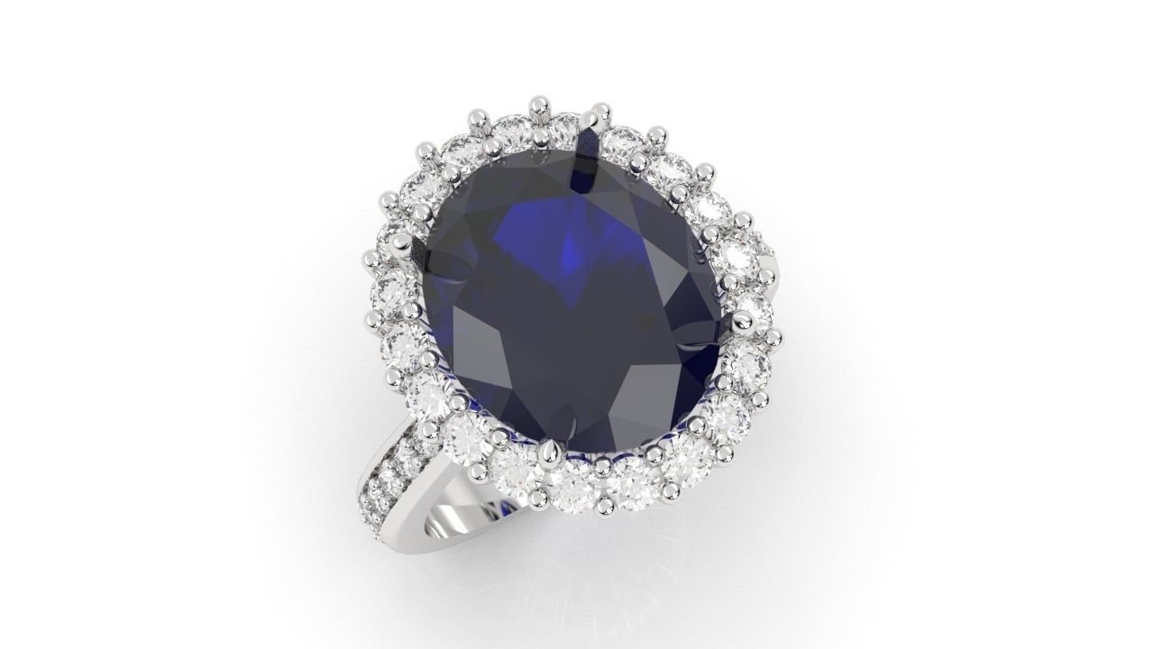 Engagement rings 3D print model_2