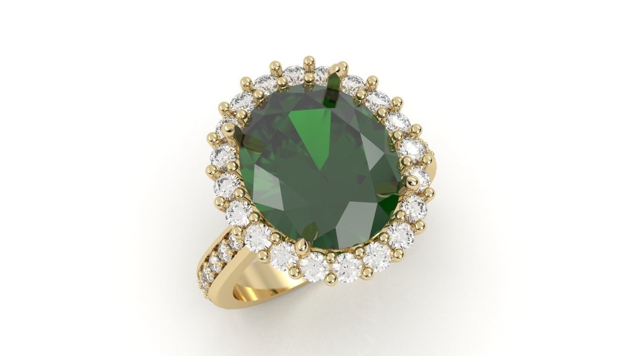 Engagement rings 3D print model_4