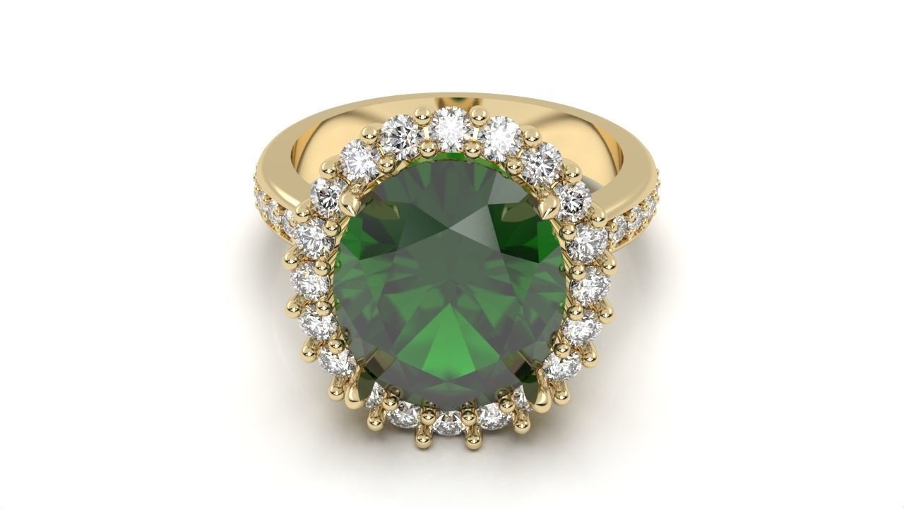 Engagement rings 3D print model_1