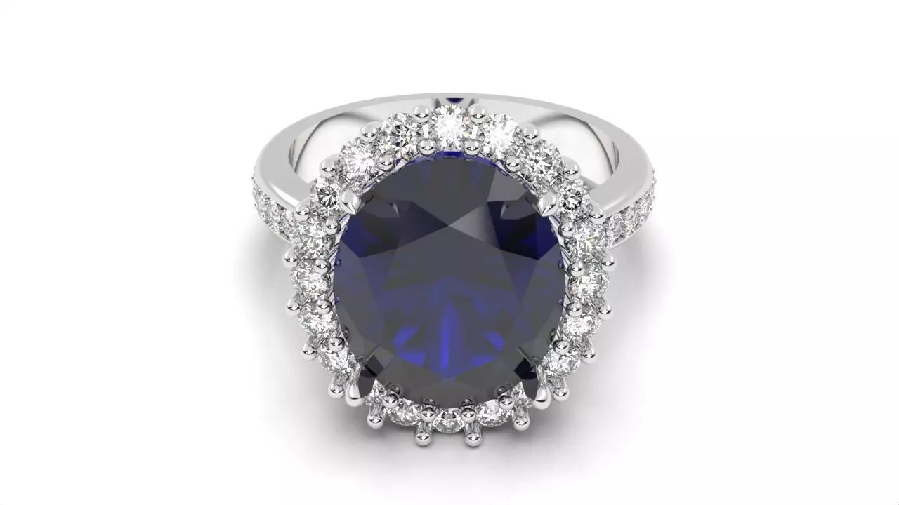 Engagement rings 3D print model_0