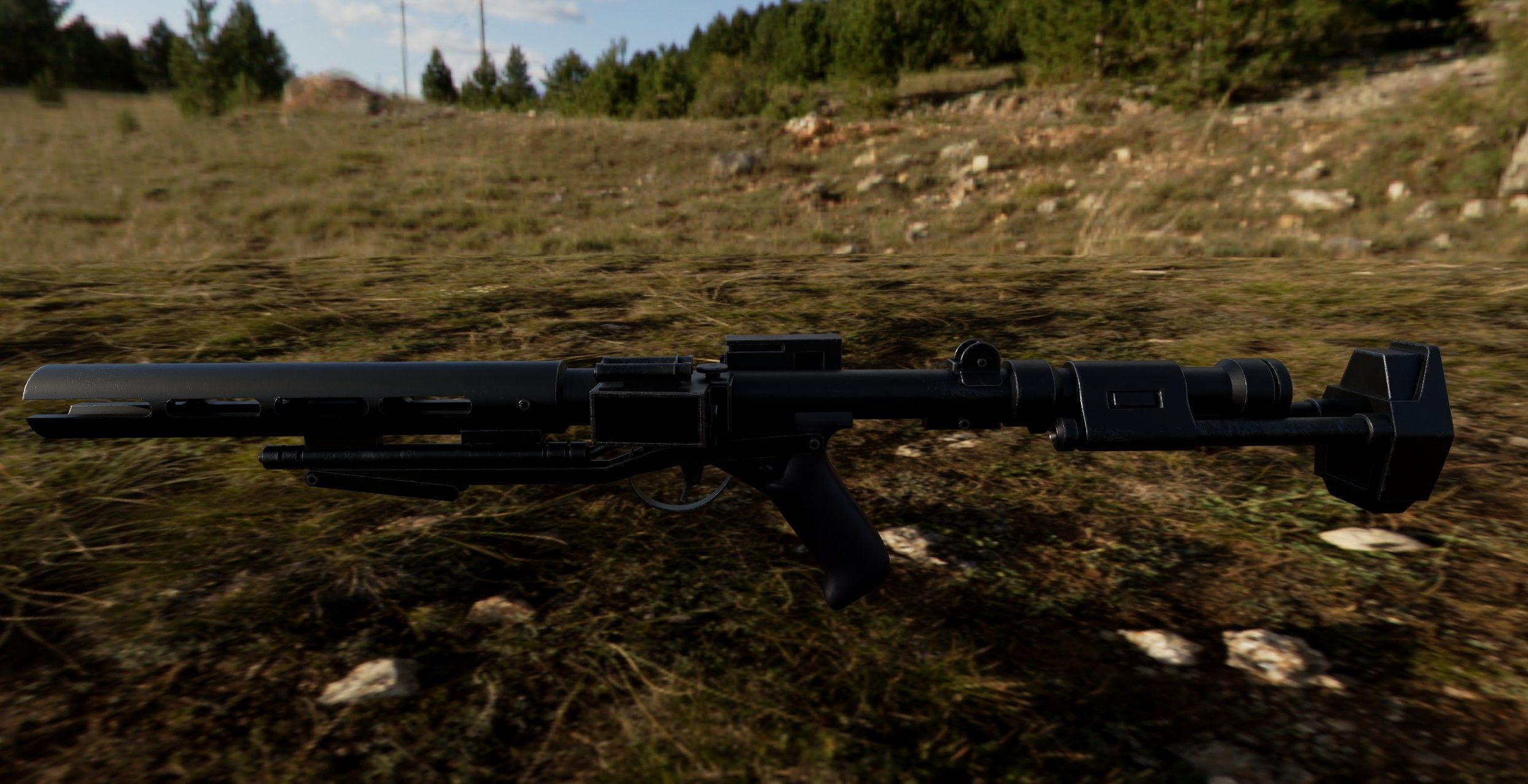 E-11D Death Trooper Blaster Low-poly 3D model_2