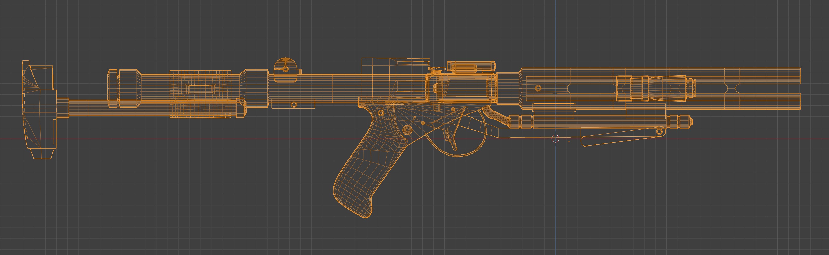 E-11D Death Trooper Blaster Low-poly 3D model_5