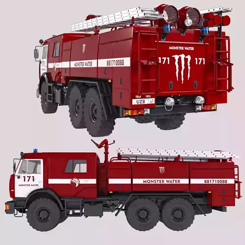 ATs7-40 fire truck red