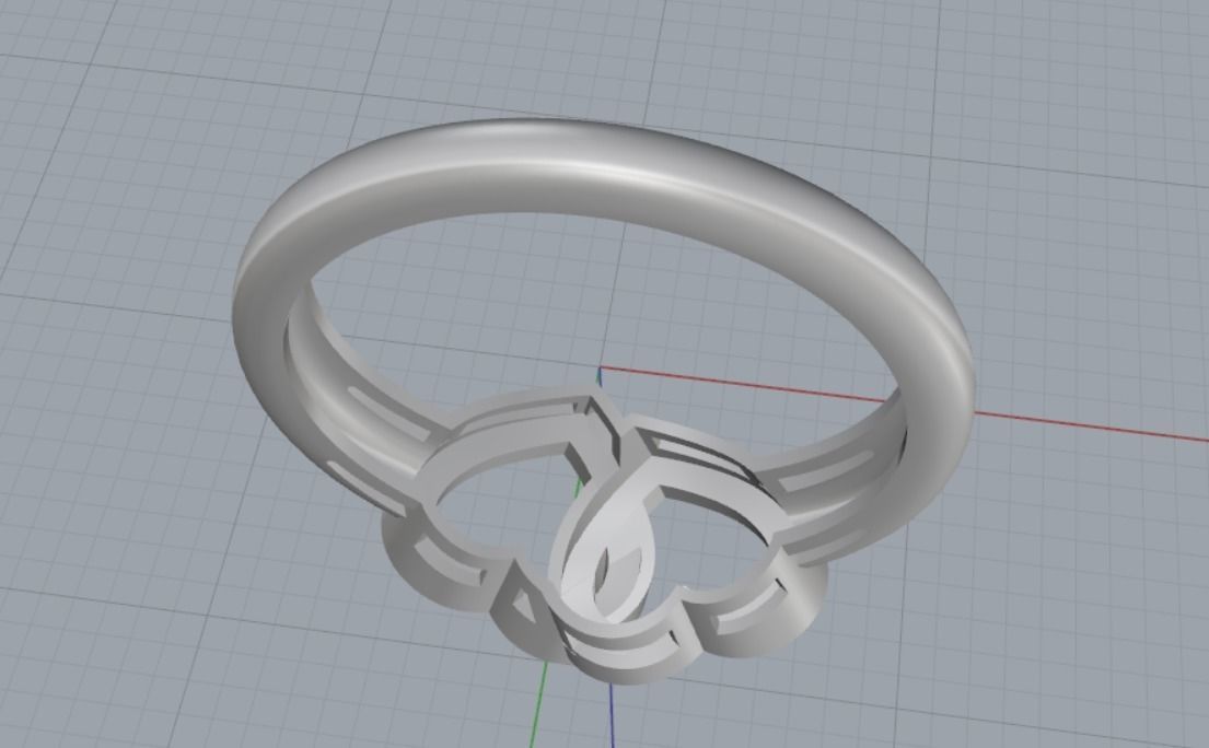 heart rings 3D print model_12