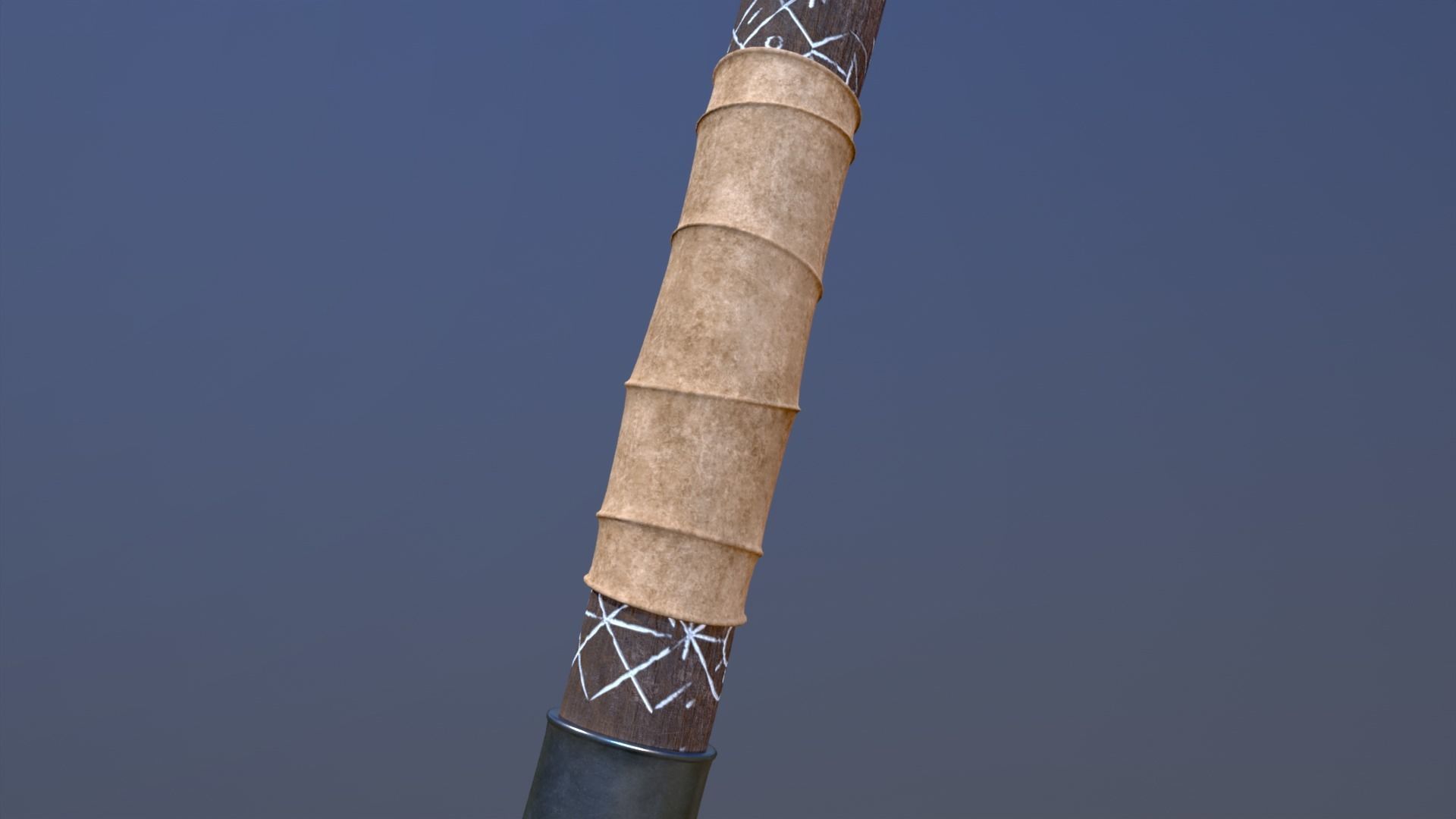 Viking Rune Axe 3D model_8