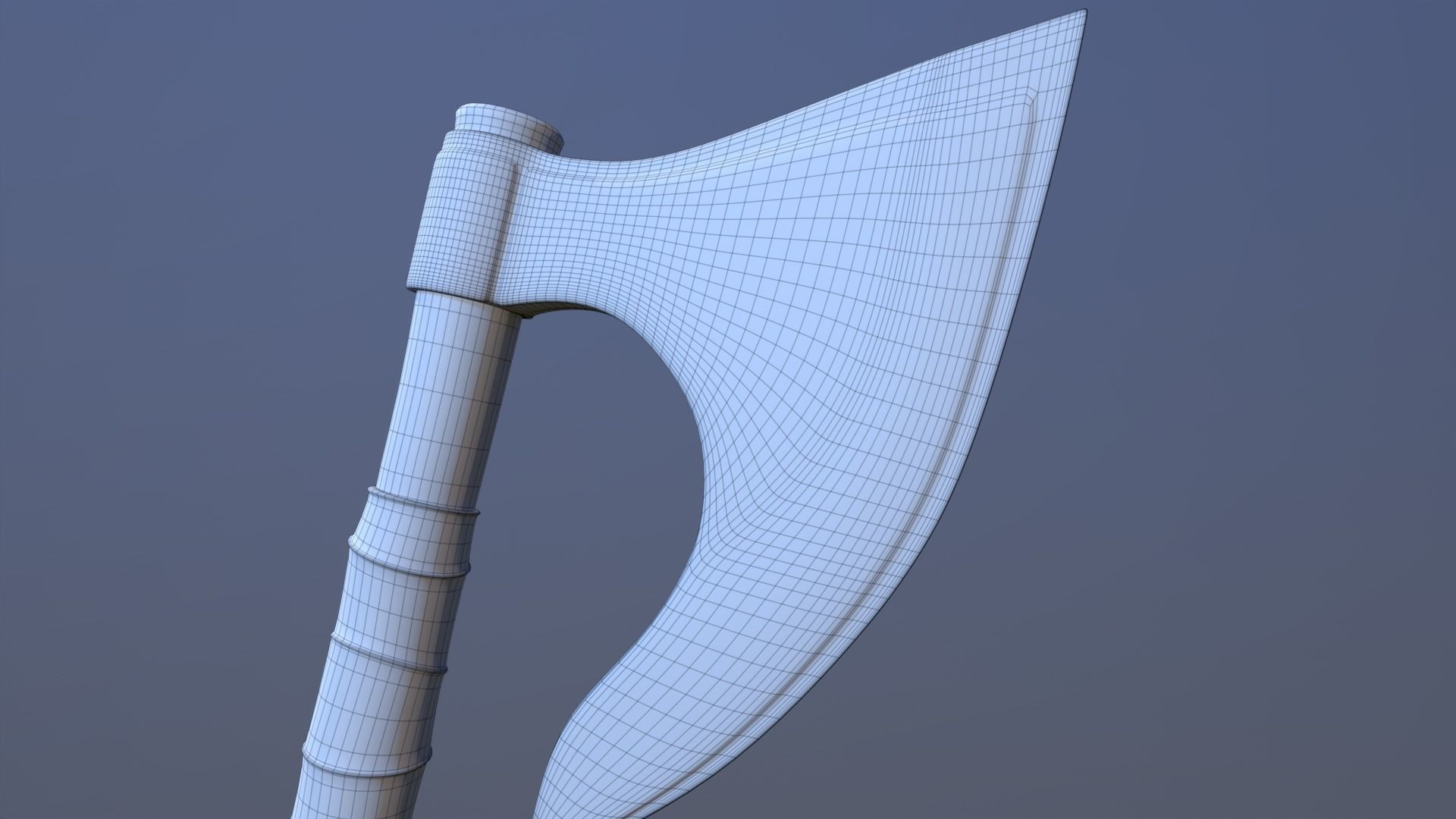 Viking Rune Axe 3D model_13
