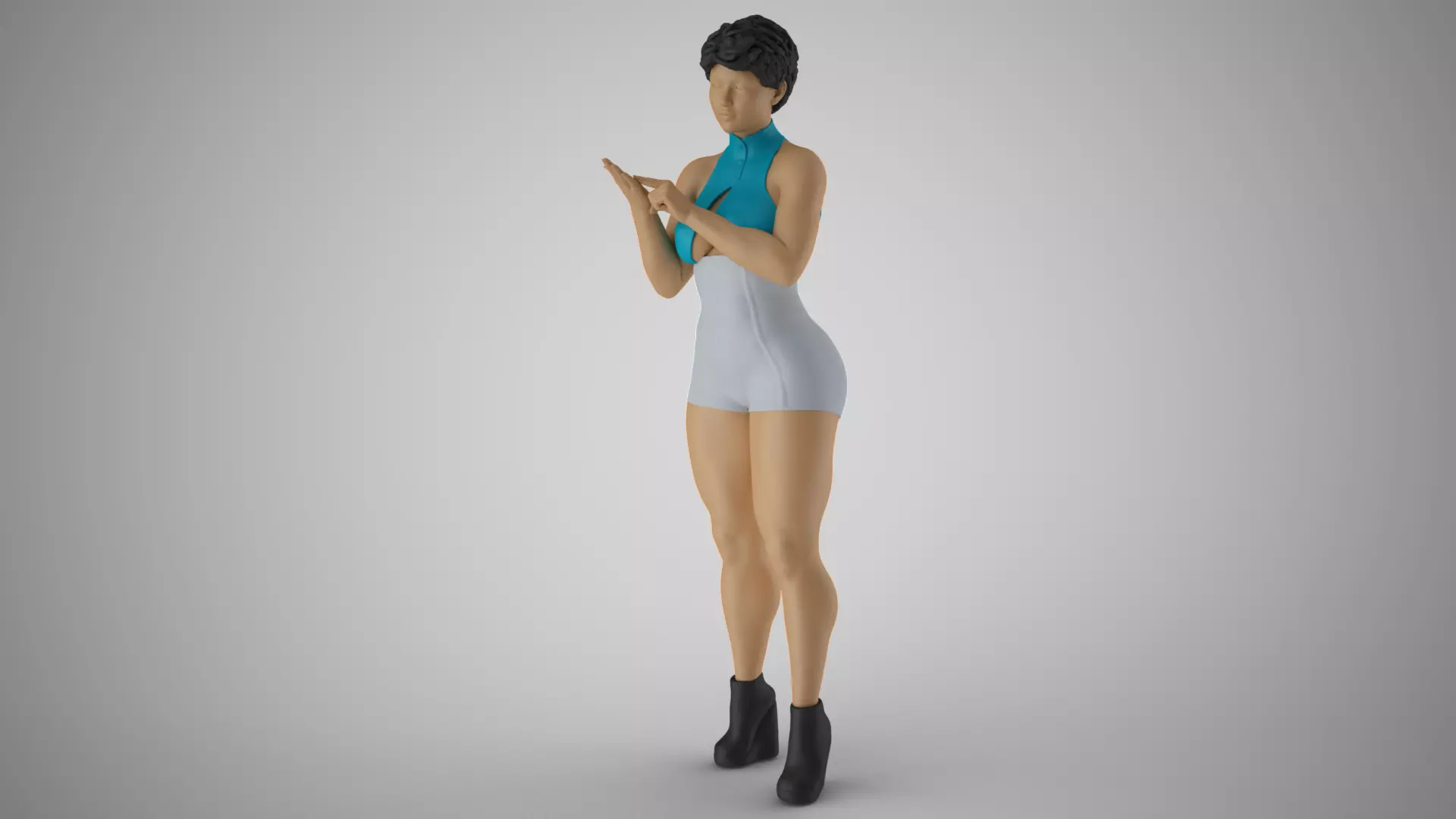 Finger Account 3D print model_0