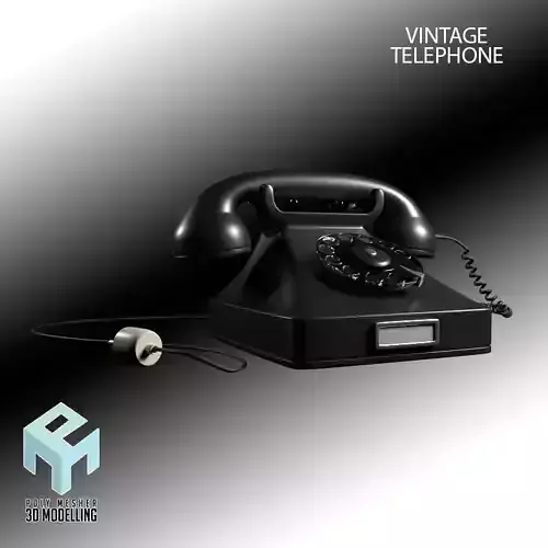 Vintage Telephone 3D model
