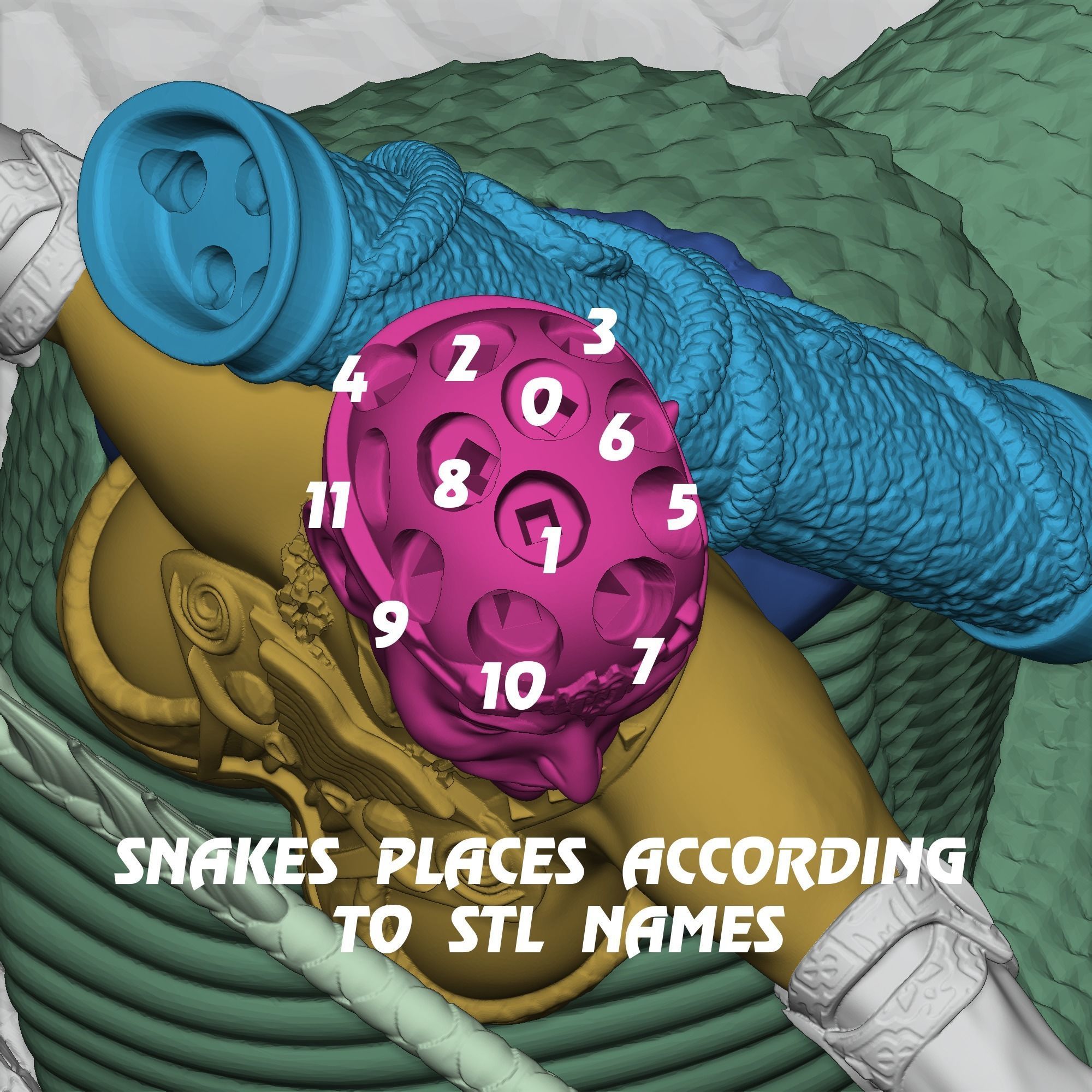 Heroes 3  Medusa Queen of Dungeon 3D print model_8