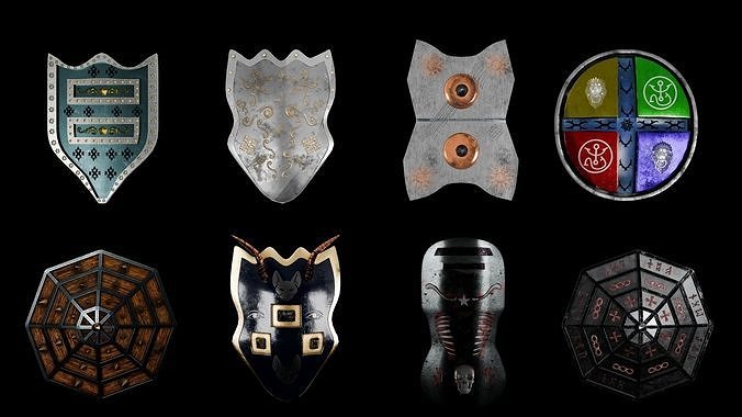 Shield Low-poly 3D model