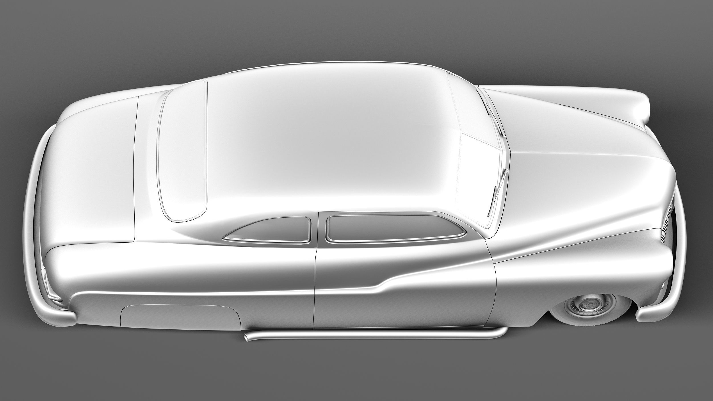 Mercury Coupe 1950 Led Sled Custom 3D model_15