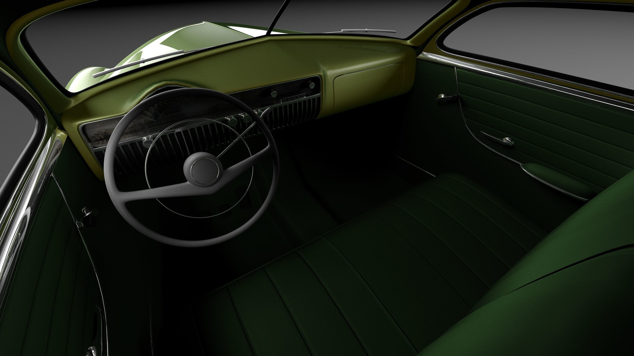 Mercury Coupe 1950 Led Sled Custom 3D model_16