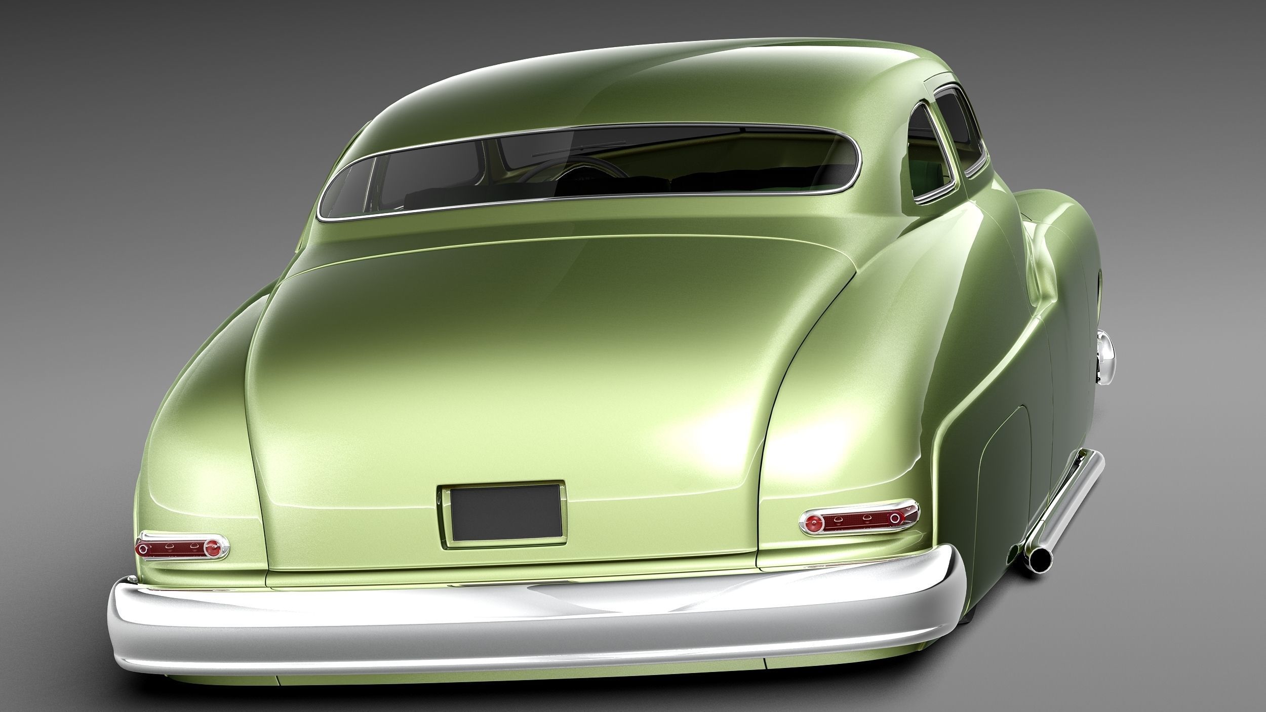 Mercury Coupe 1950 Led Sled Custom 3D model_5
