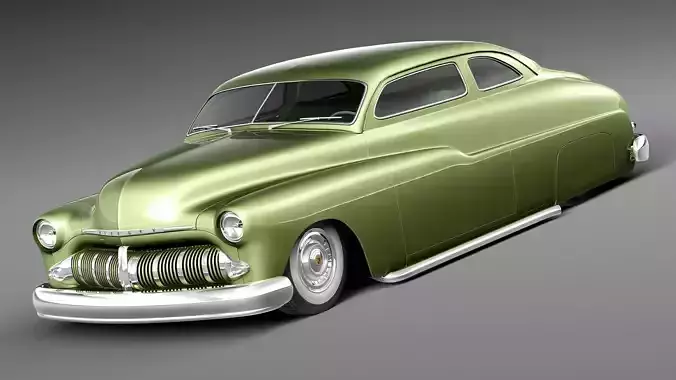 Mercury Coupe 1950 Led Sled Custom 3D model
