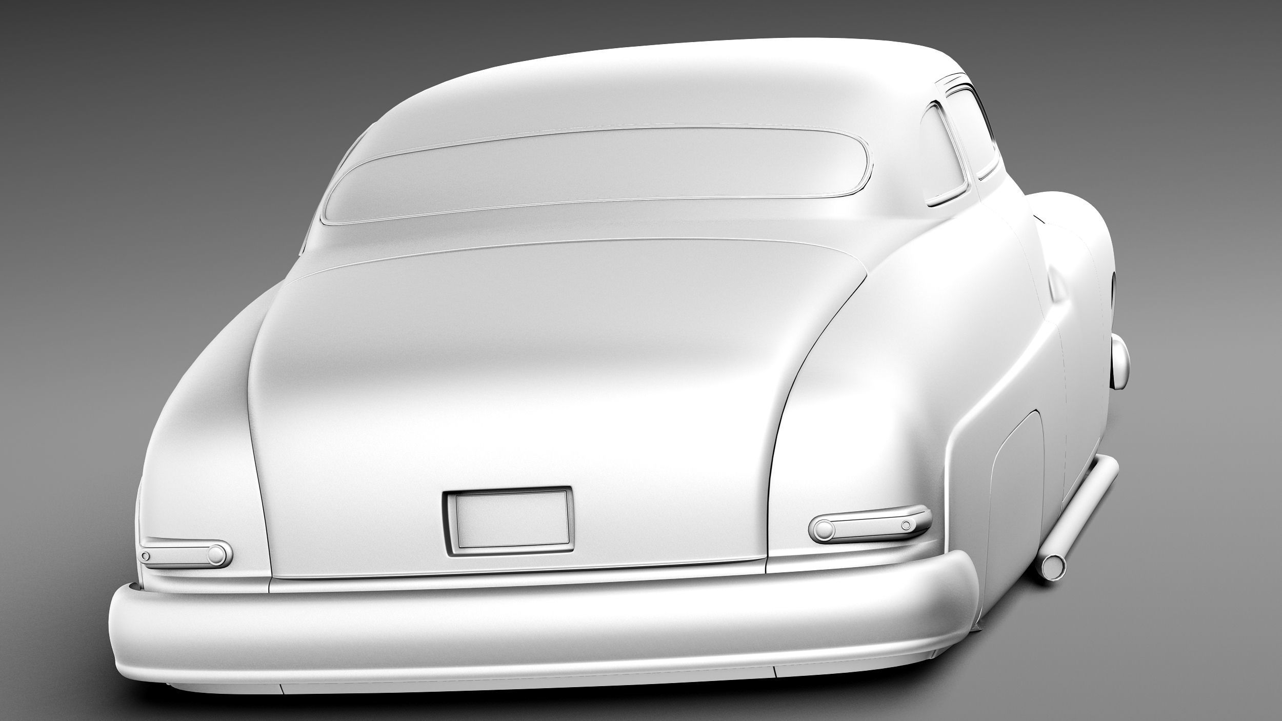 Mercury Coupe 1950 Led Sled Custom 3D model_13