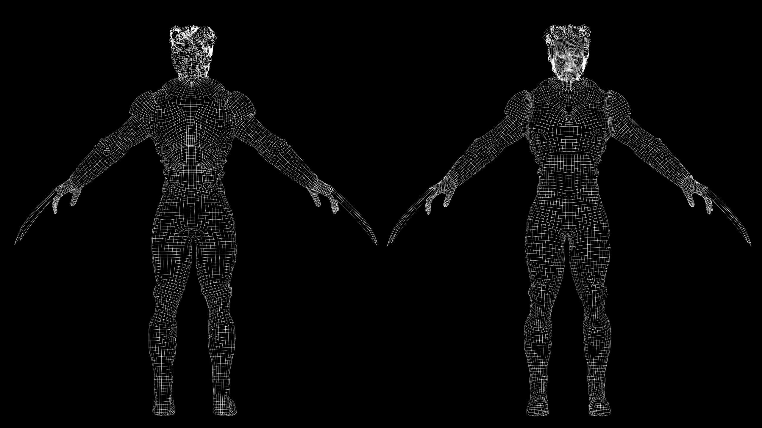 Wolverine from Deadpool Low-poly 3D model_11