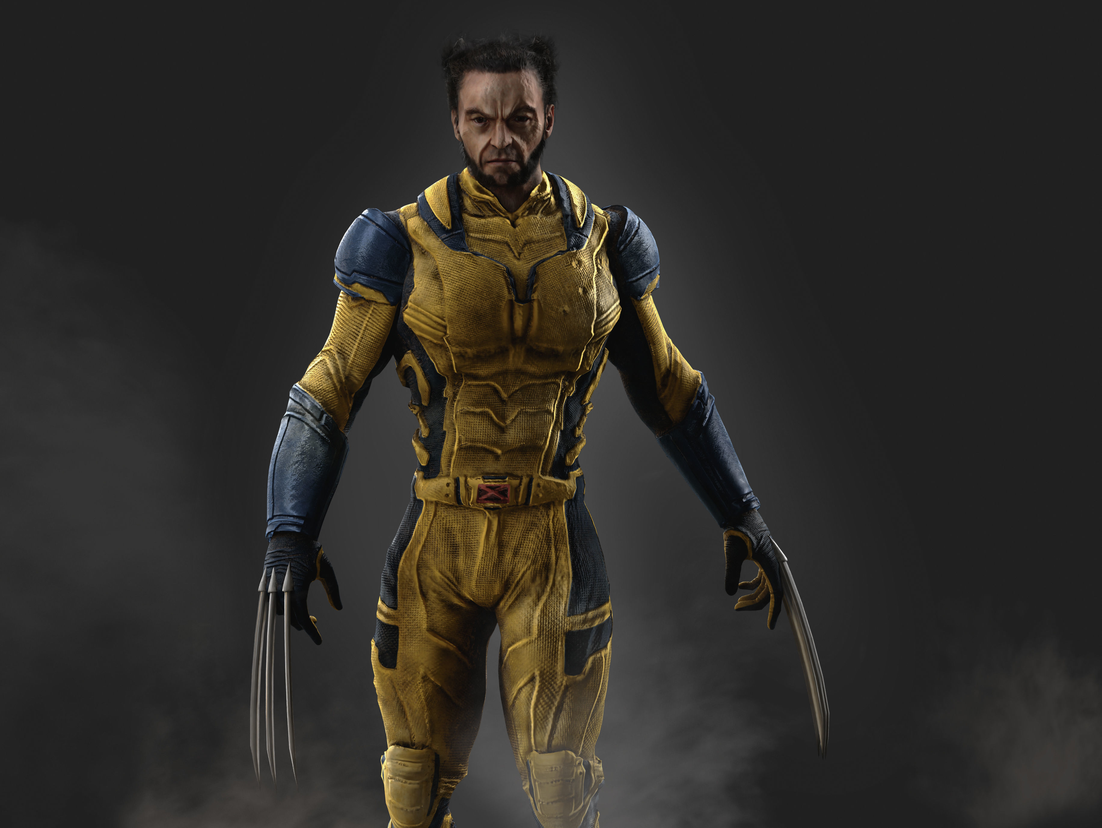 Wolverine from Deadpool Low-poly 3D model_5