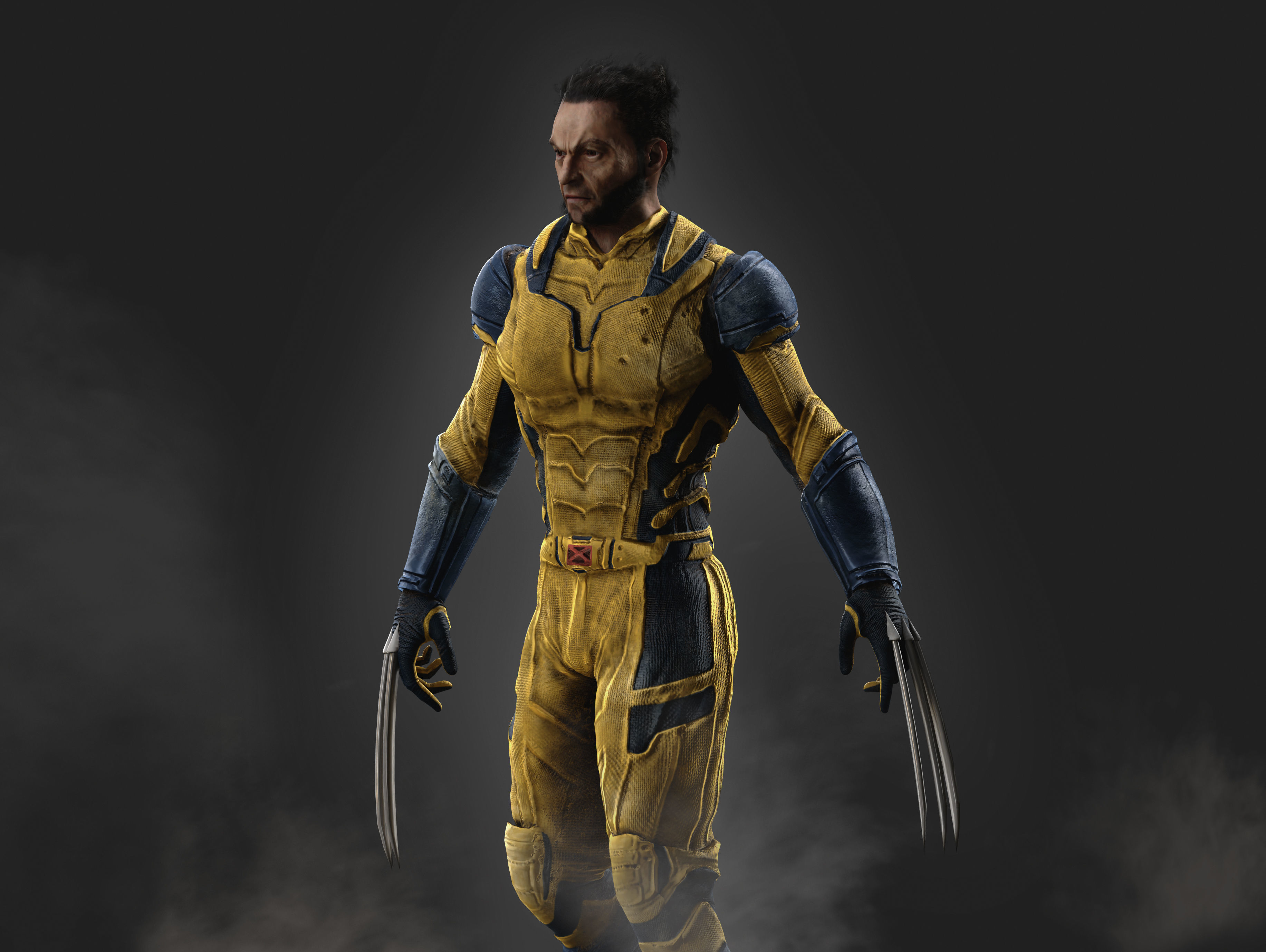 Wolverine from Deadpool Low-poly 3D model_6