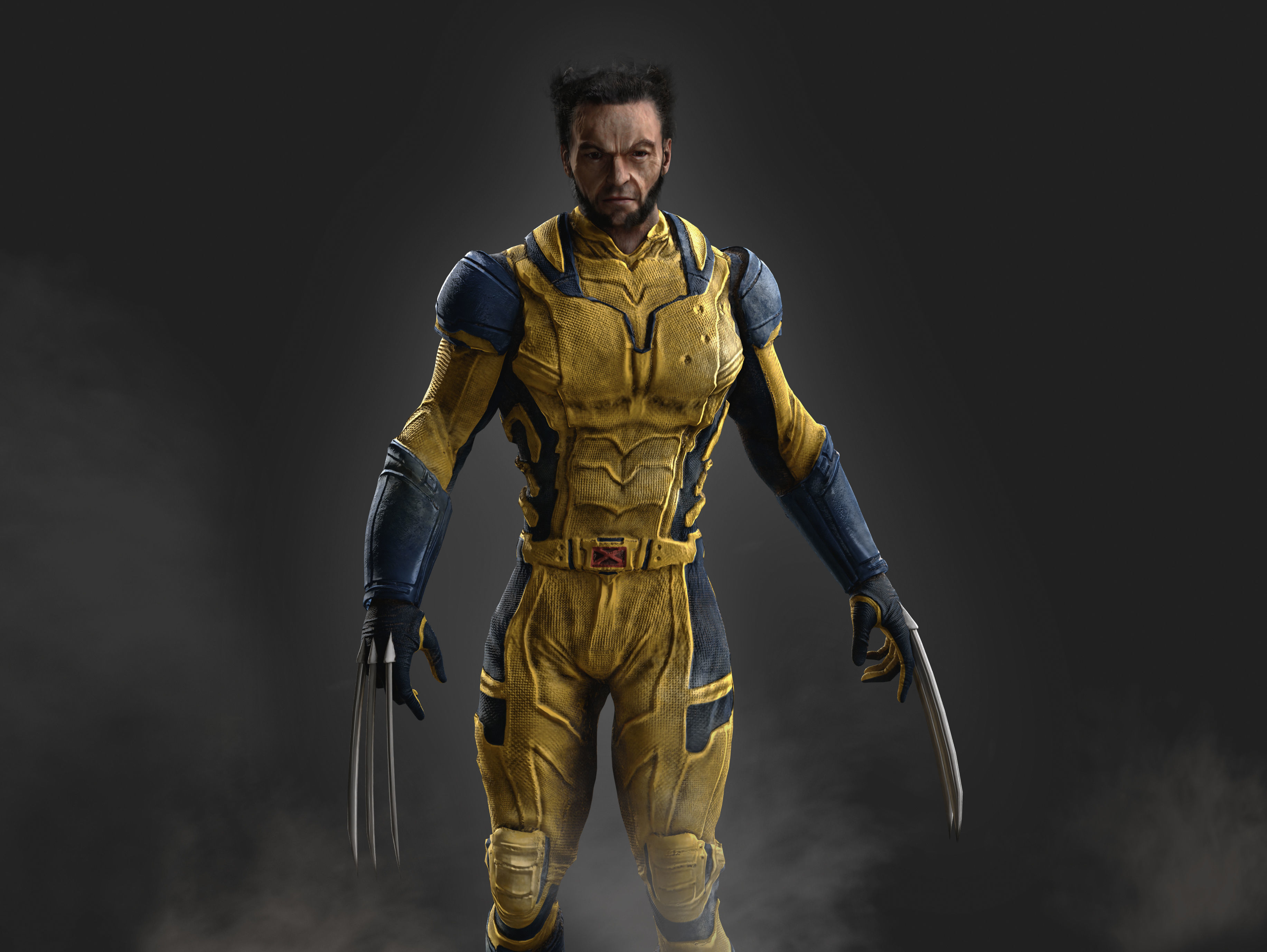 Wolverine from Deadpool Low-poly 3D model_8