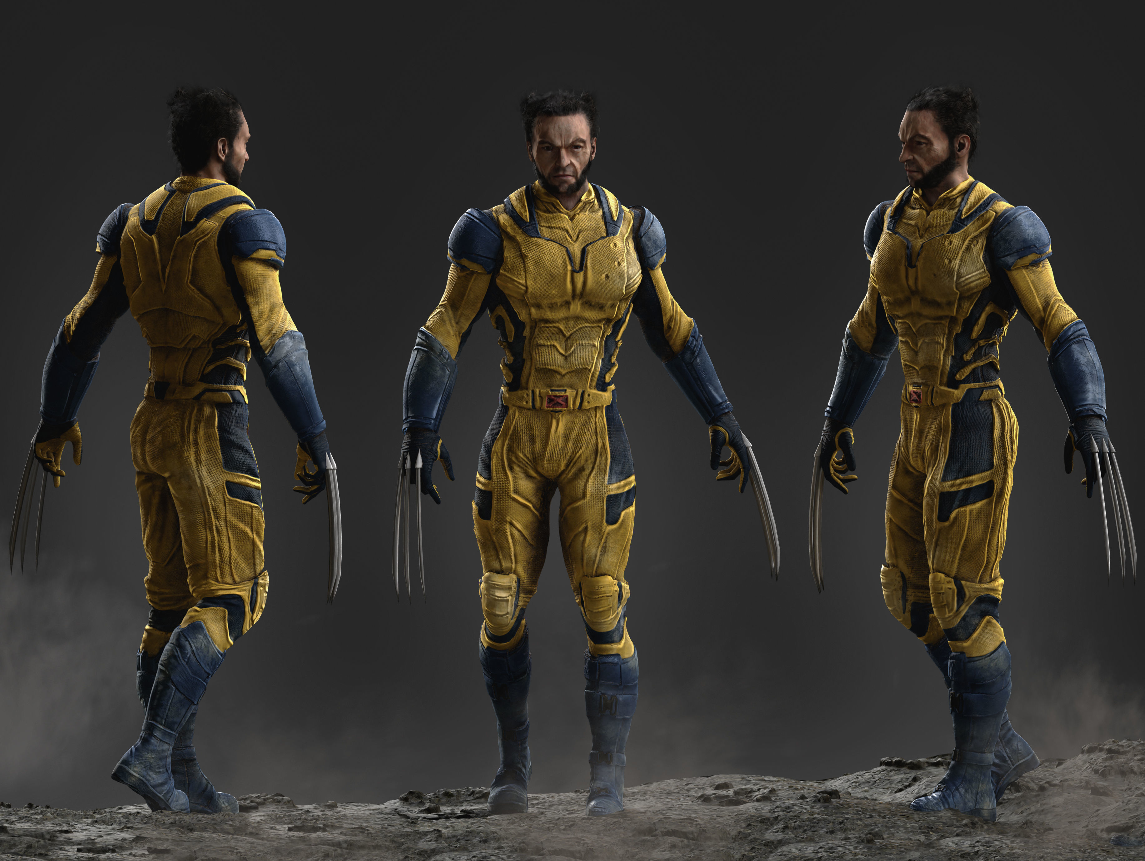 3D model Wolverine from Deadpool VR / AR / lowpoly CGTrader