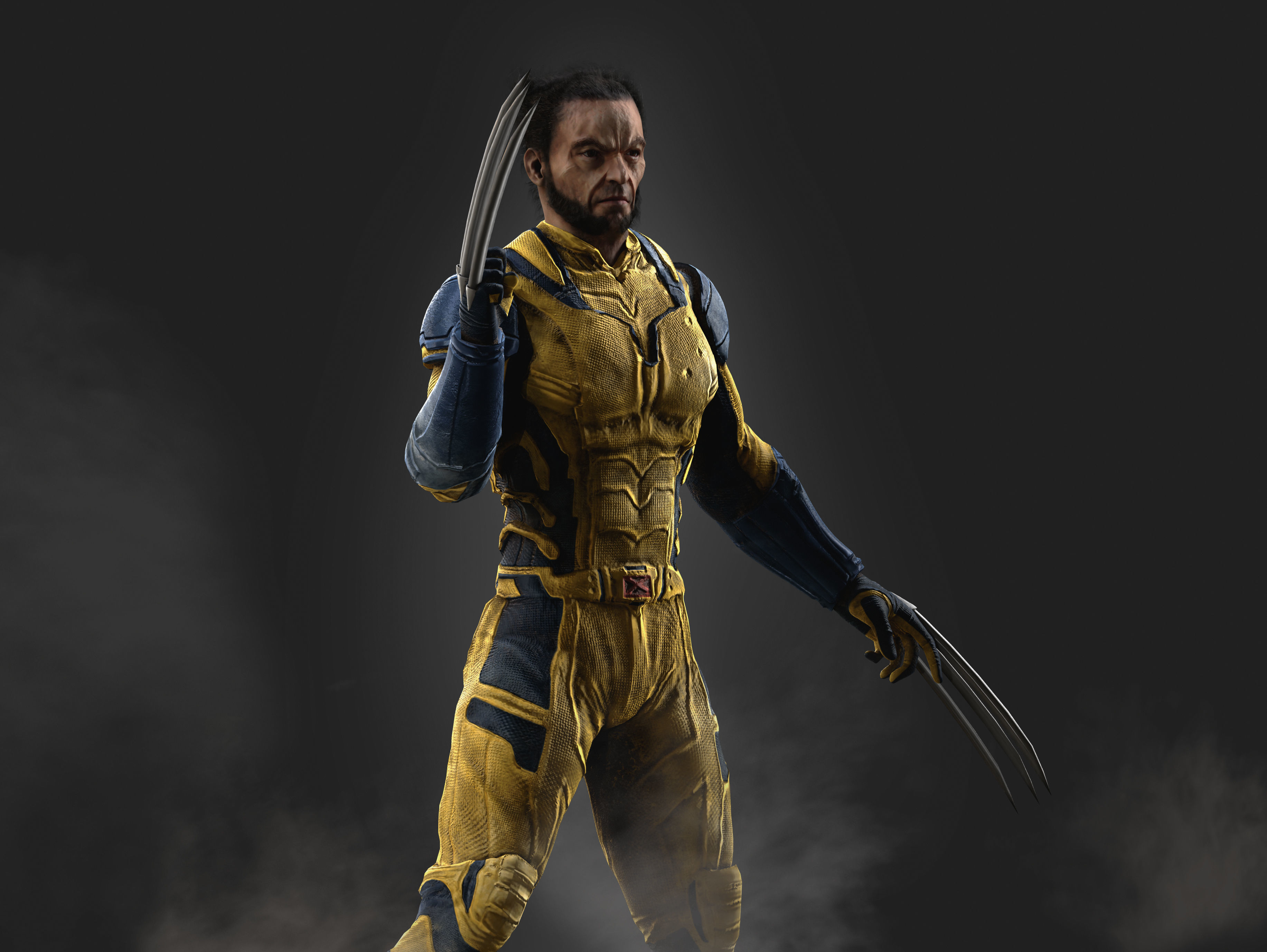 Wolverine from Deadpool Low-poly 3D model_7
