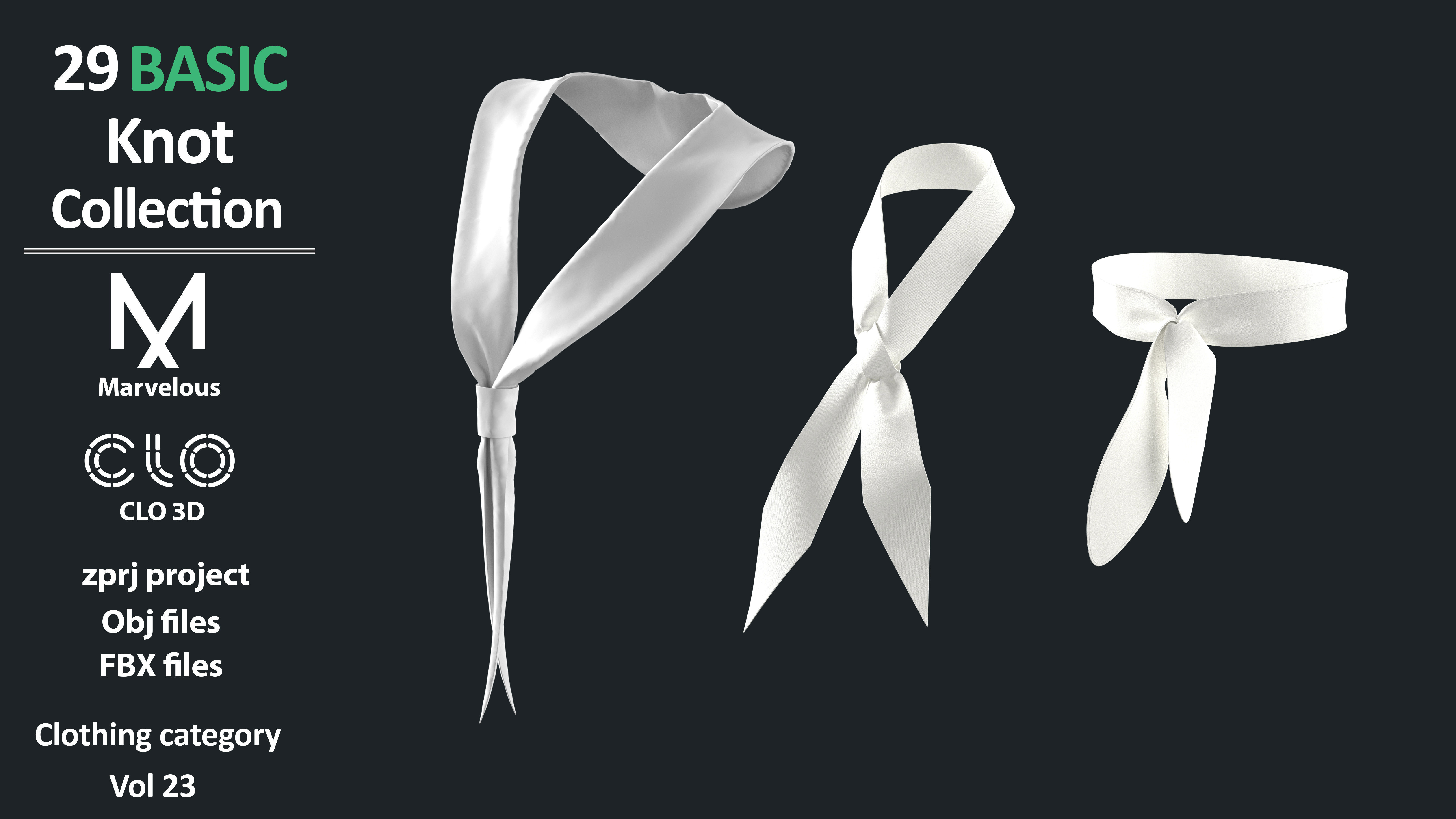 29 Basic Knot Collection 3D model_4