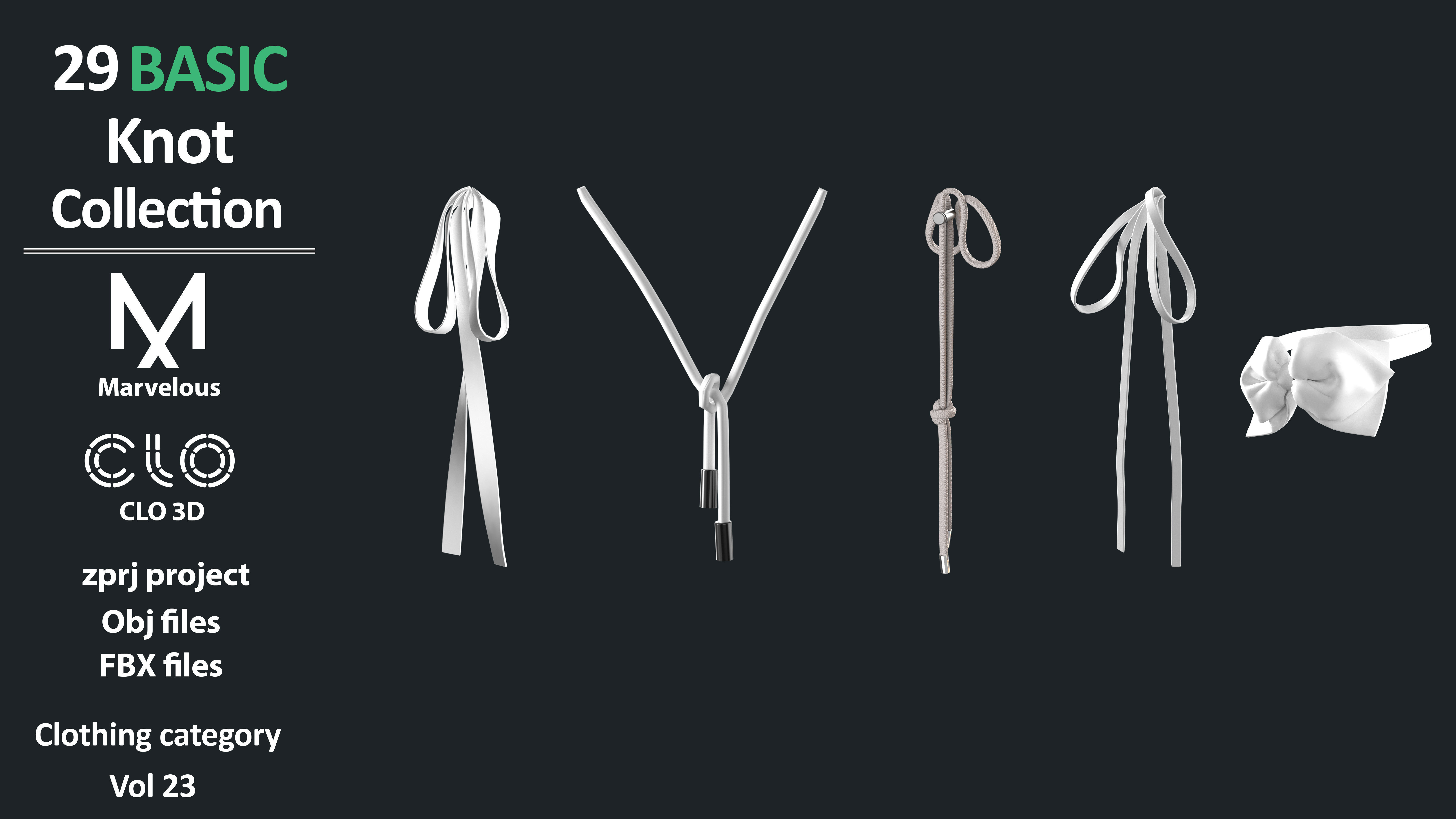 29 Basic Knot Collection 3D model_7