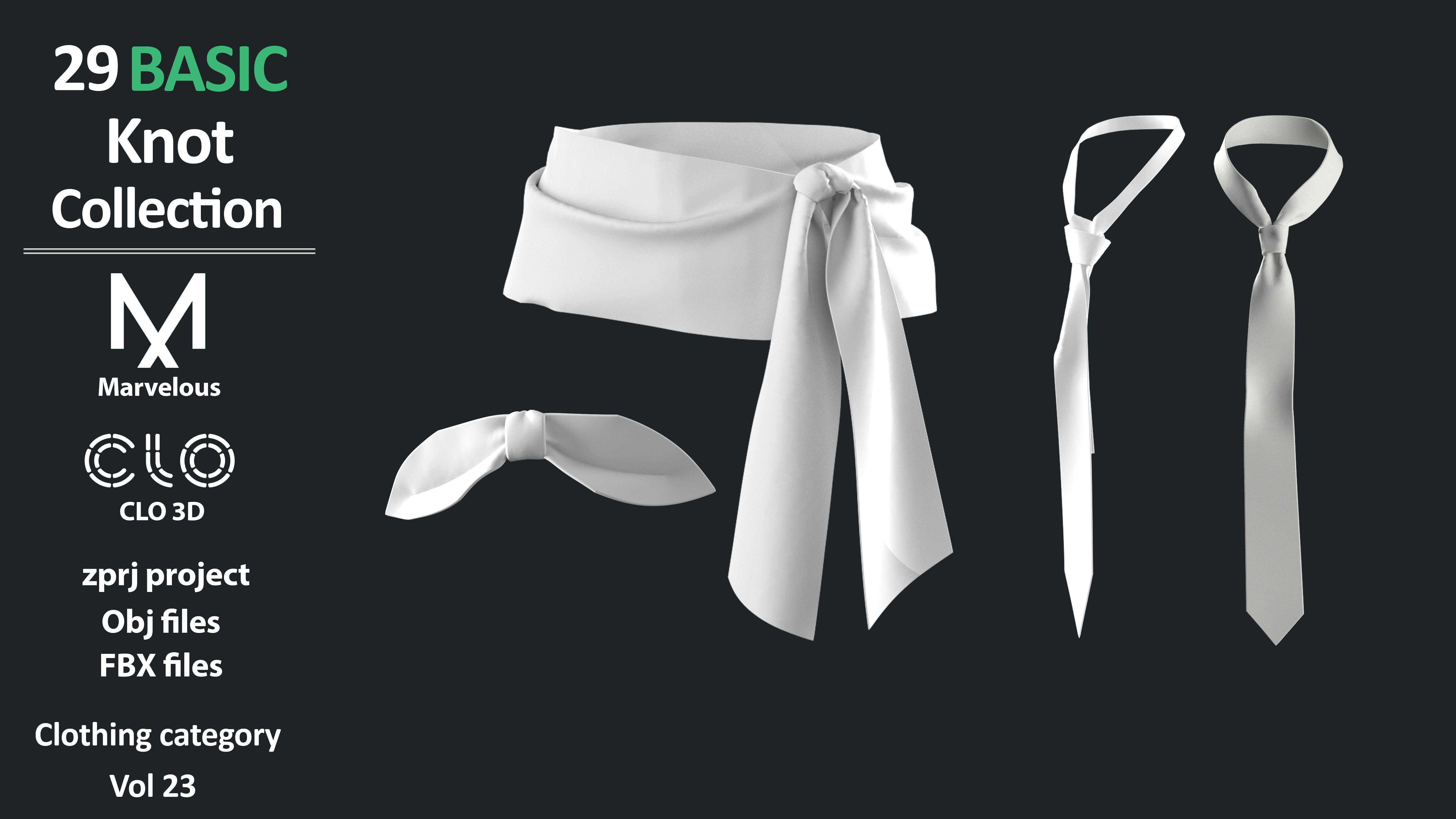 29 Basic Knot Collection 3D model_8