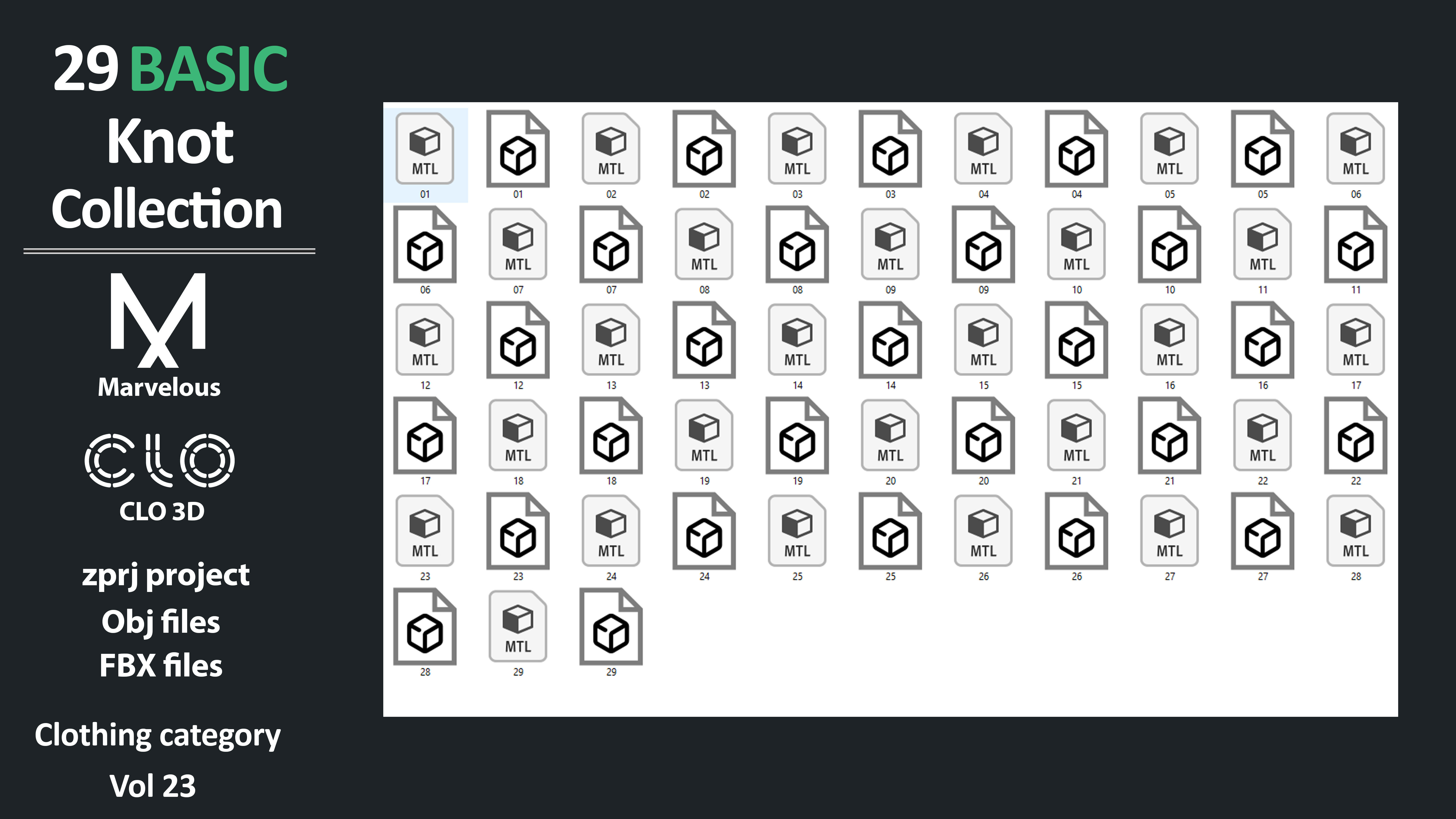 29 Basic Knot Collection 3D model_11