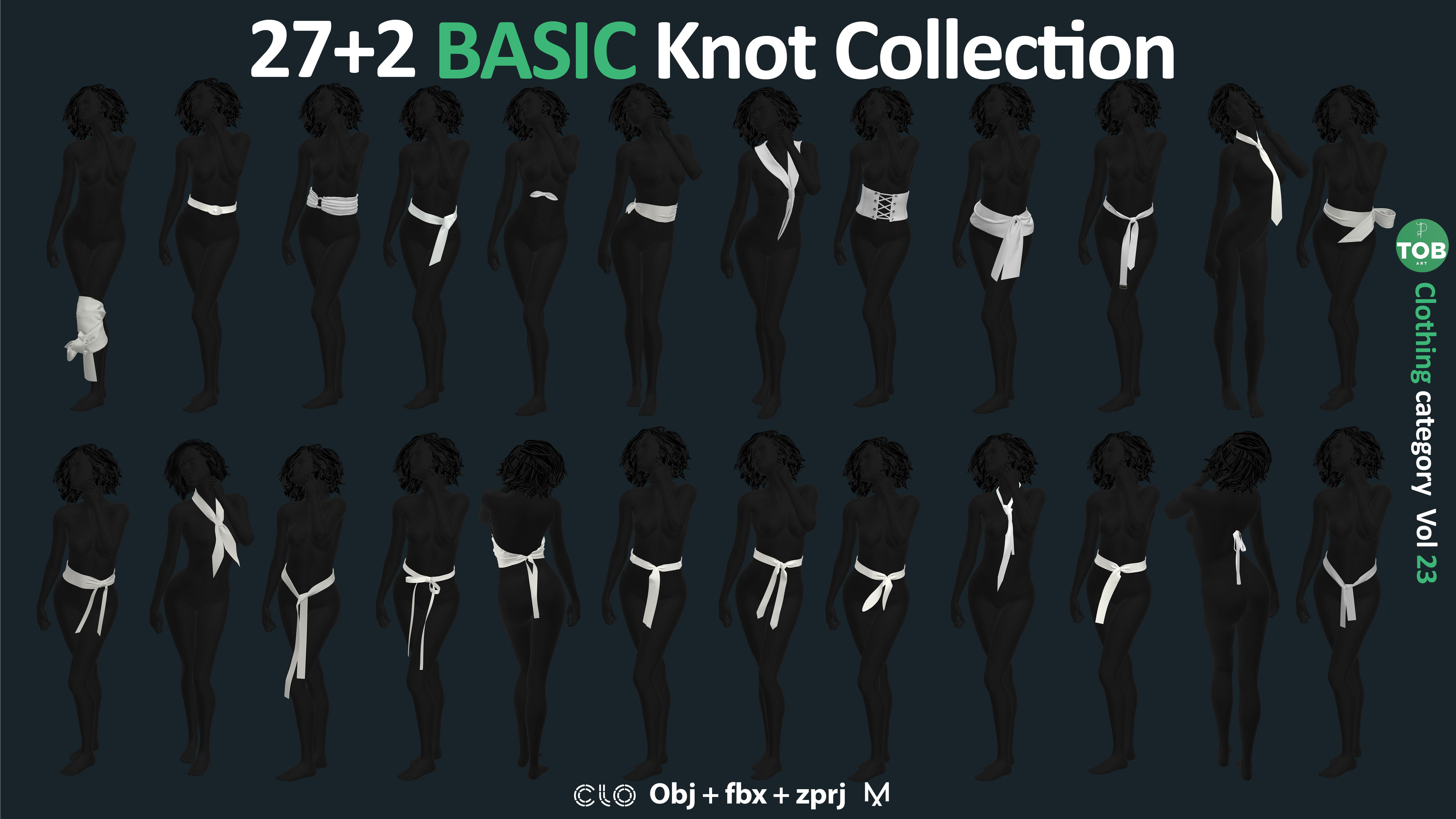 29 Basic Knot Collection 3D model_2