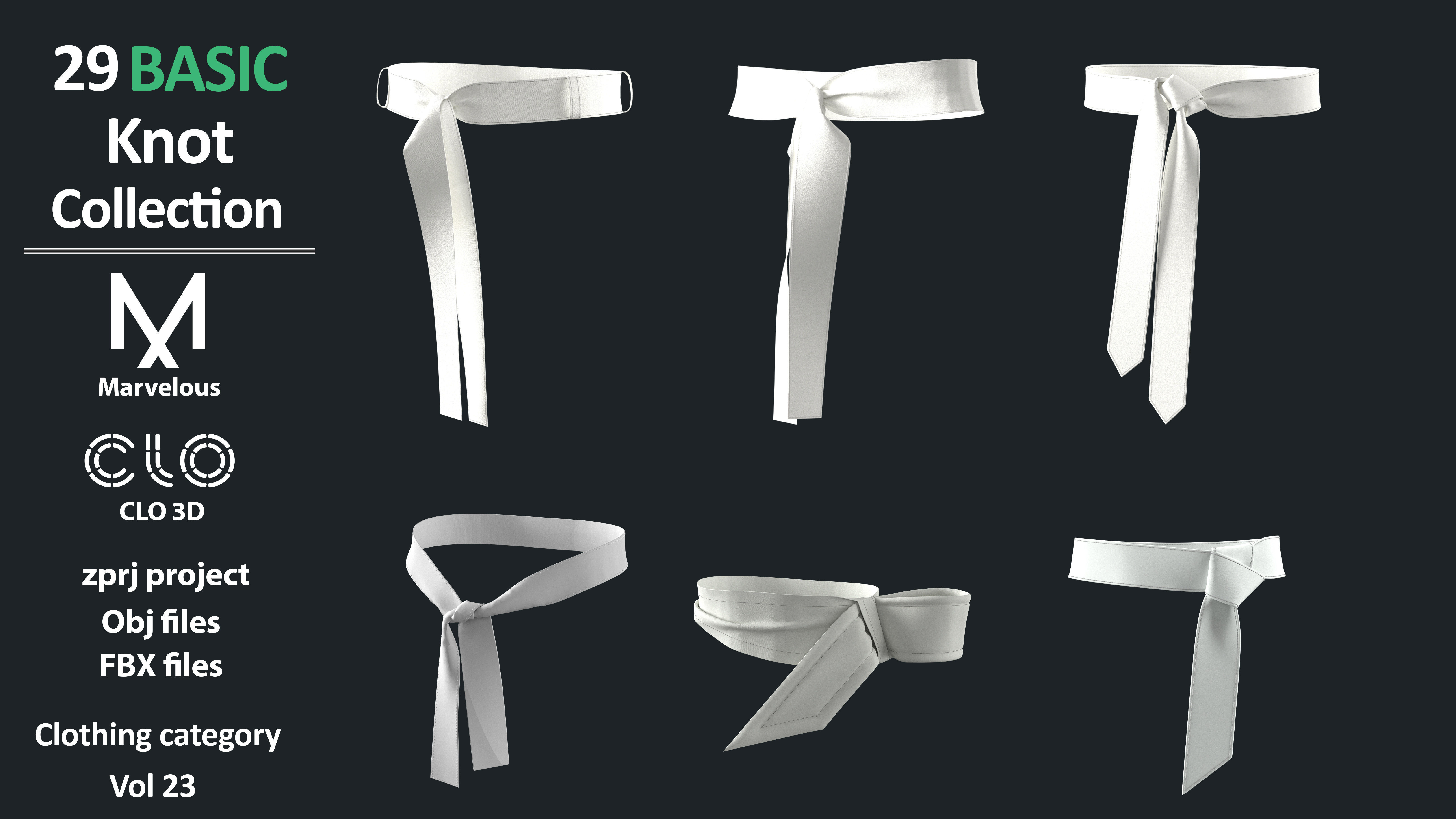 29 Basic Knot Collection 3D model_5