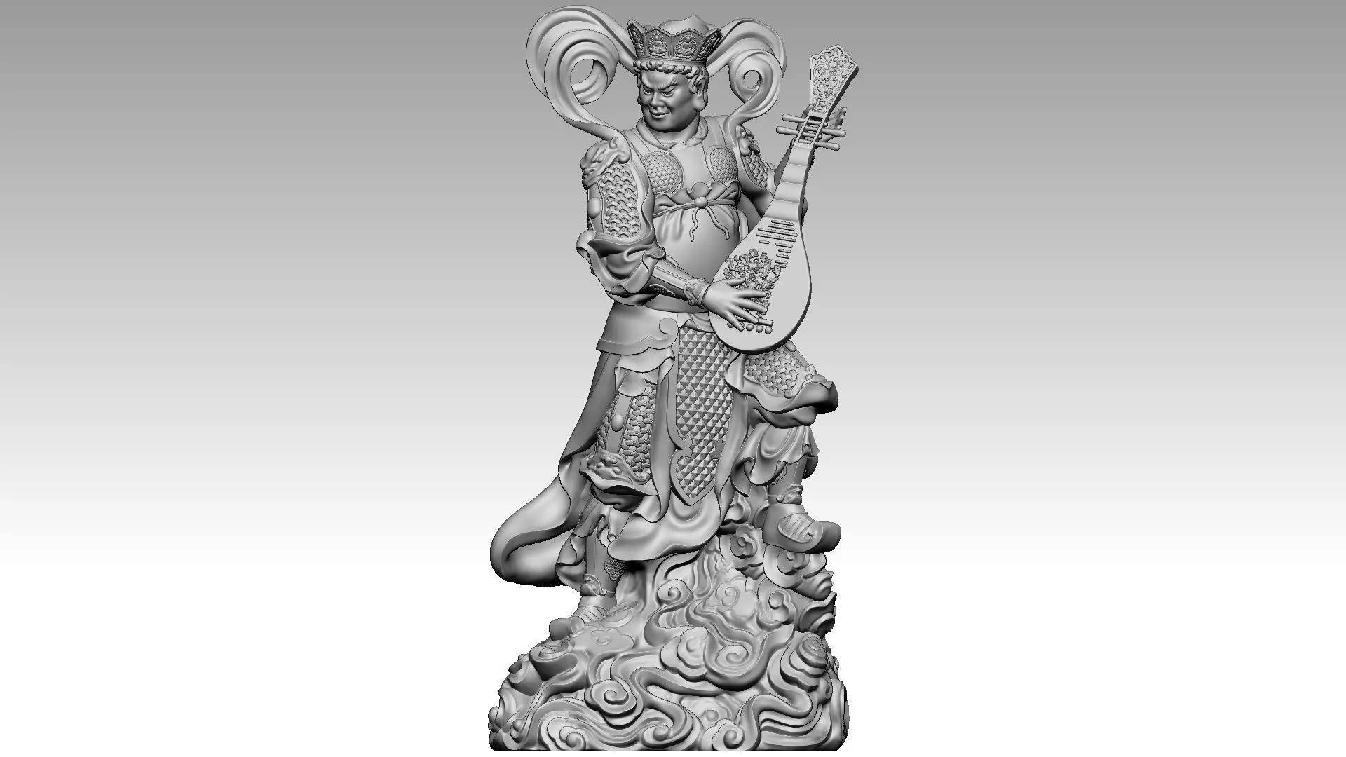 the four Heavenly Kings  3 3D print model_0