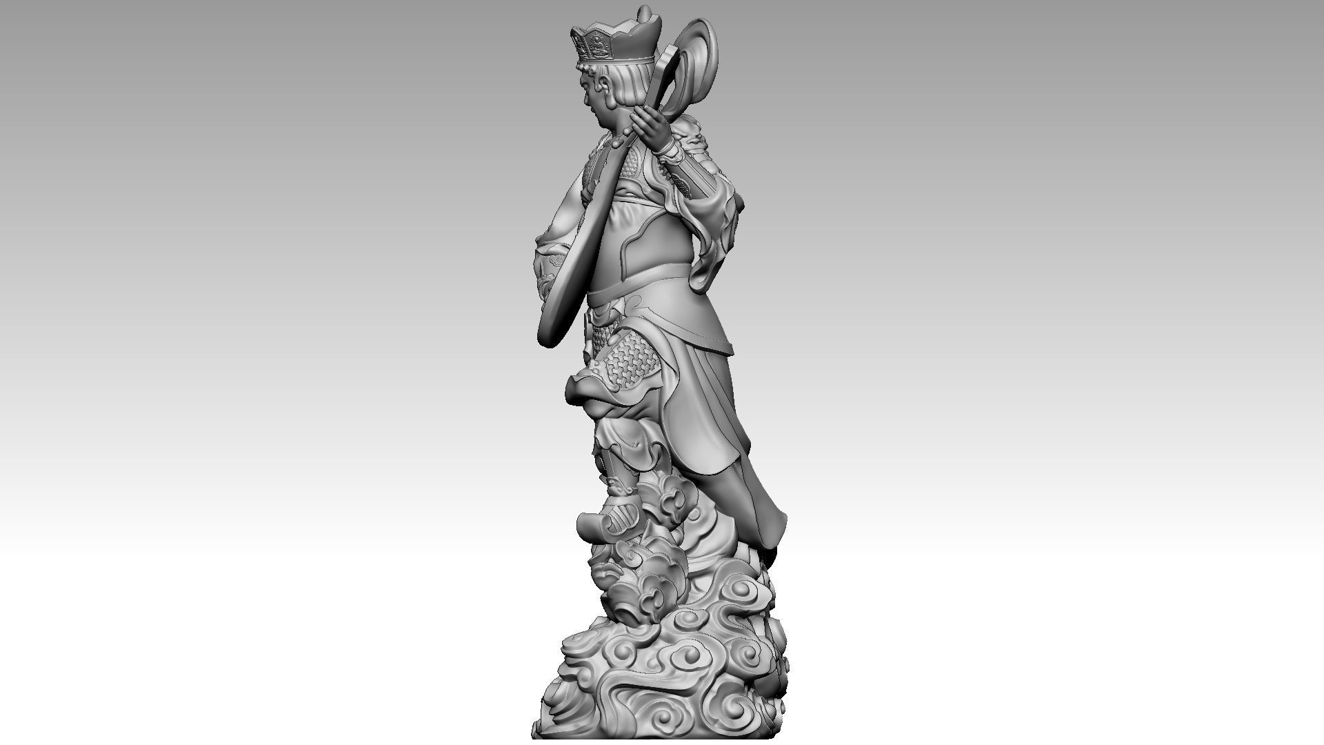 the four Heavenly Kings  3 3D print model_2