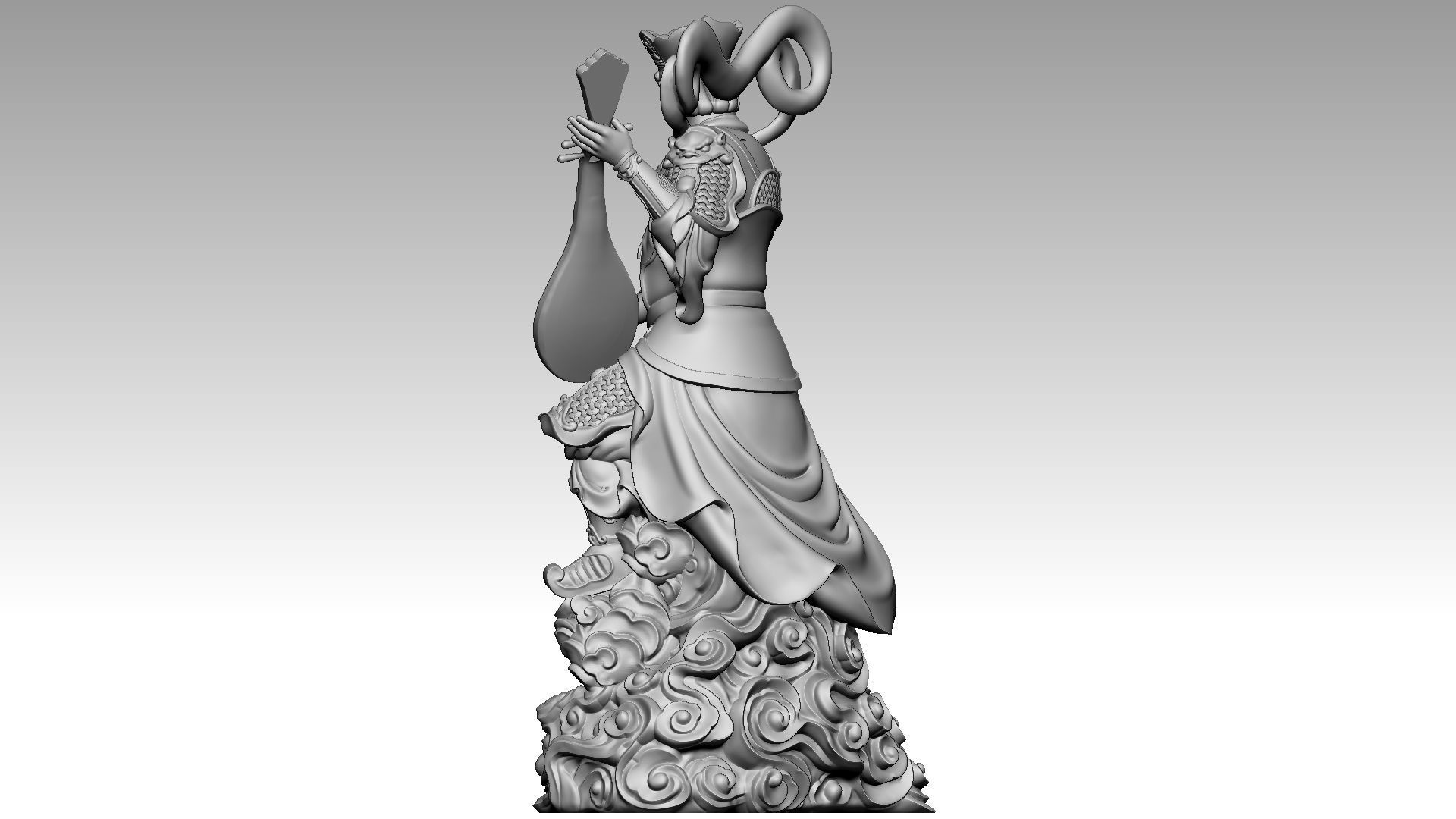the four Heavenly Kings  3 3D print model_3