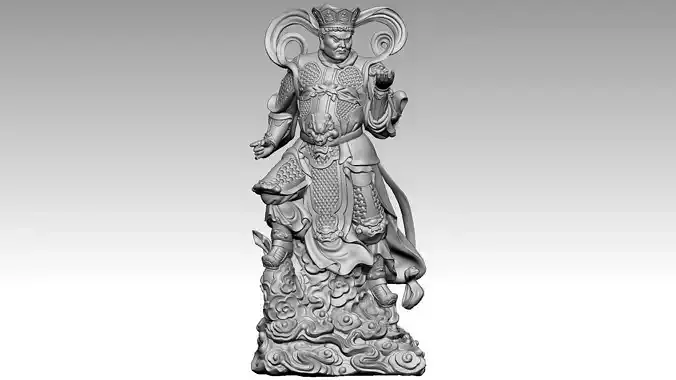 the four Heavenly Kings 4 3D print model