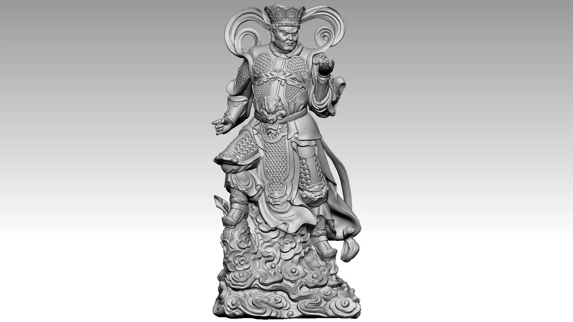 the four Heavenly Kings 4 3D print model_0