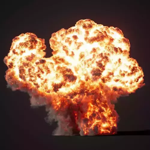Animated Gasoline Explosion 8 3D model
