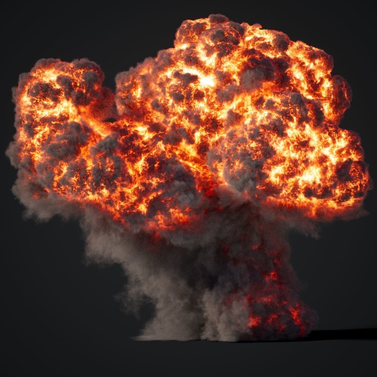 Animated Gasoline Explosion 8 3D model_10