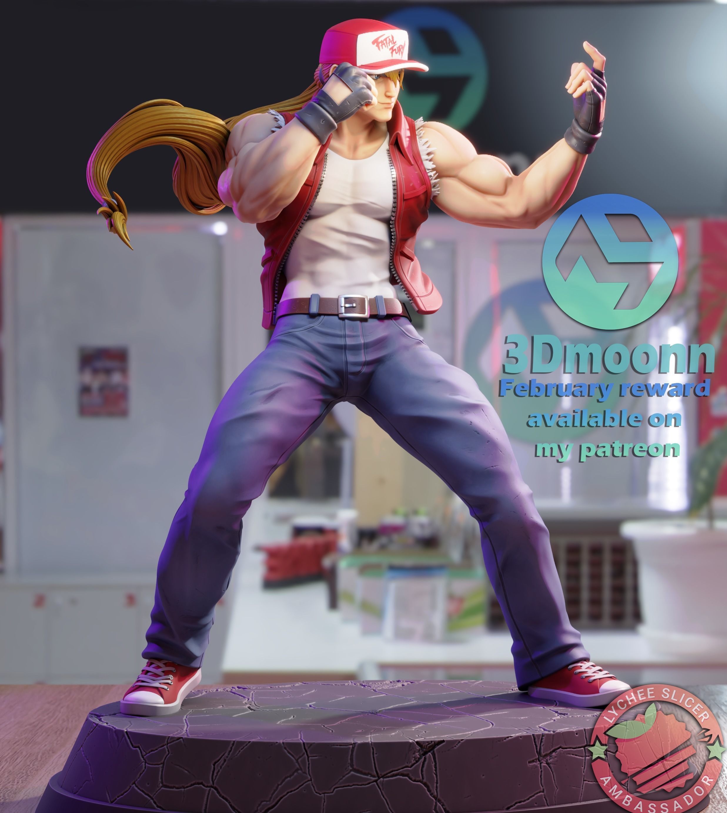 Terry - the king of fighters 3D print model_1