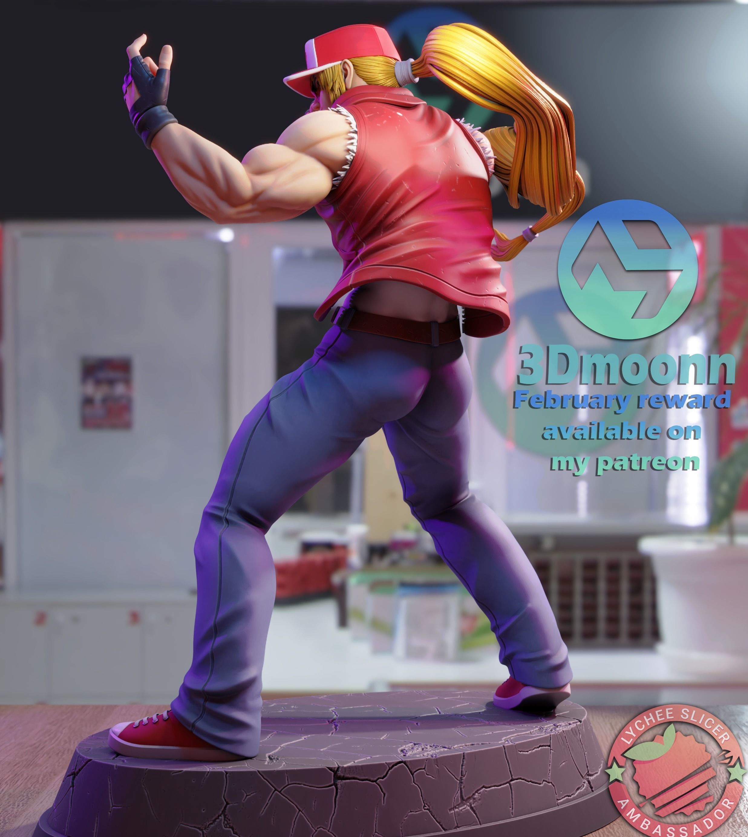 Terry - the king of fighters 3D print model_2